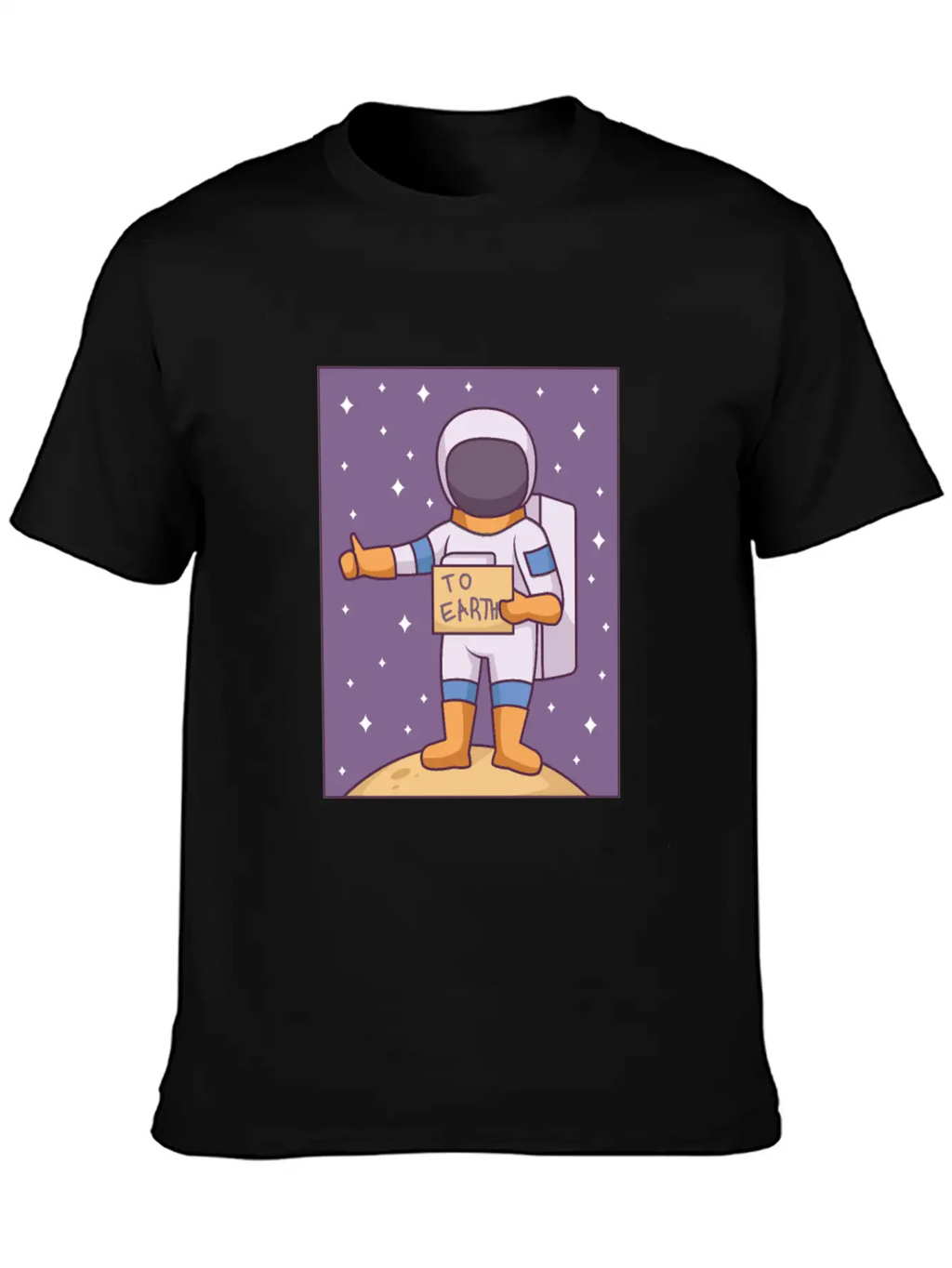 Space Way To Earth Unisex Casual T-Shirt – Clean Design For Daily Comfort