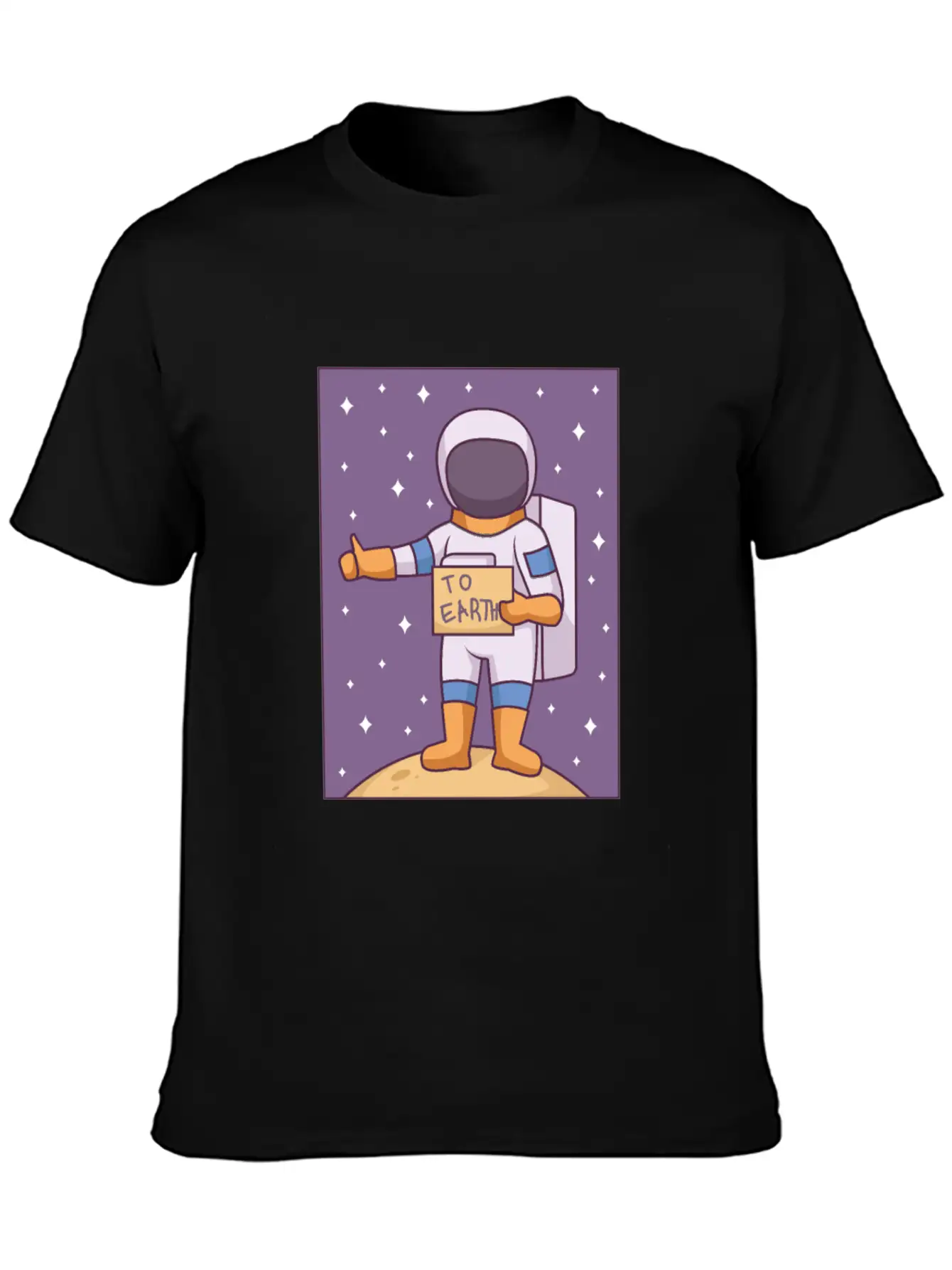 Space Way To Earth Unisex Casual T-Shirt – Clean Design For Daily Comfort