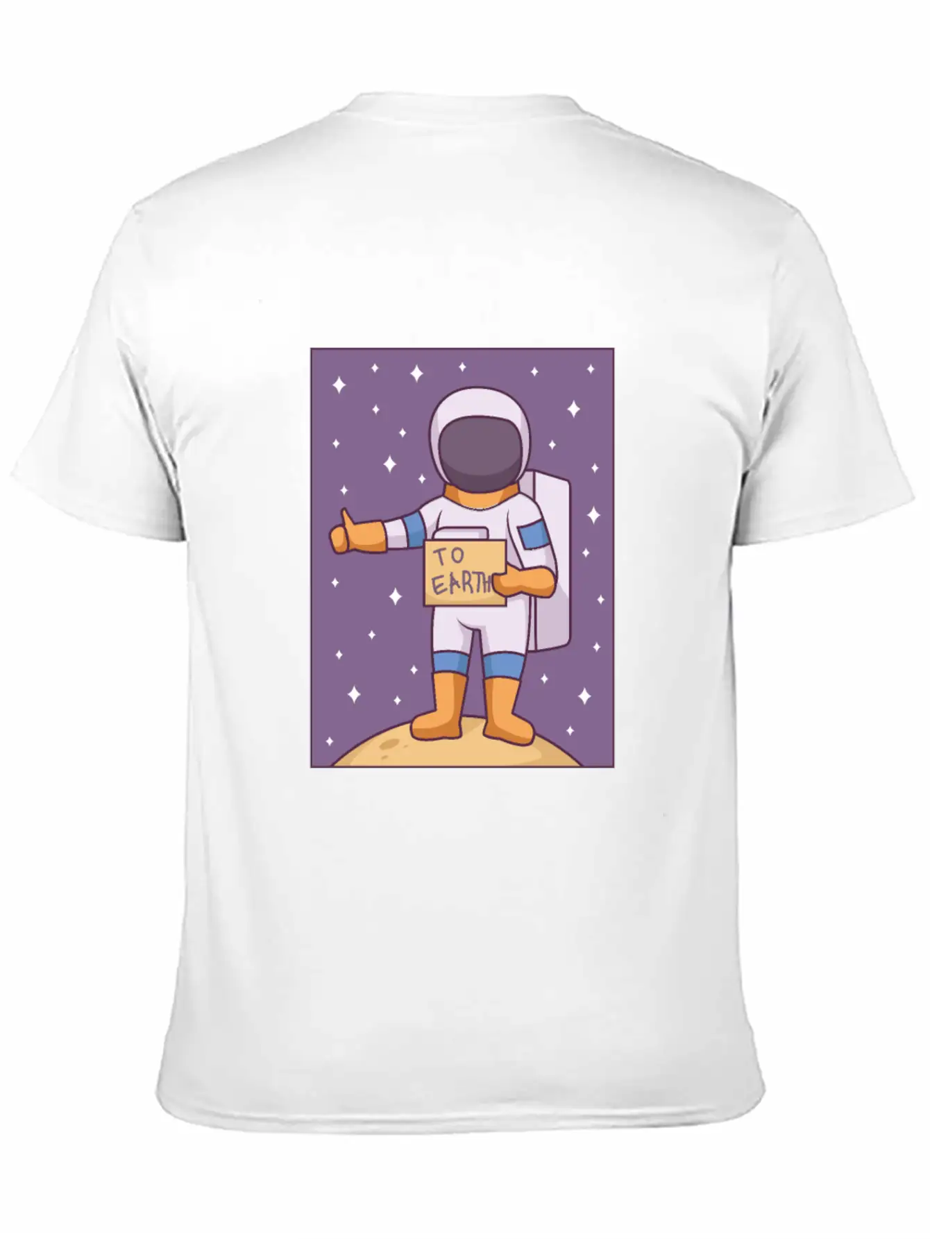 Space Way To Earth Unisex Casual T-Shirt – Clean Design For Daily Comfort