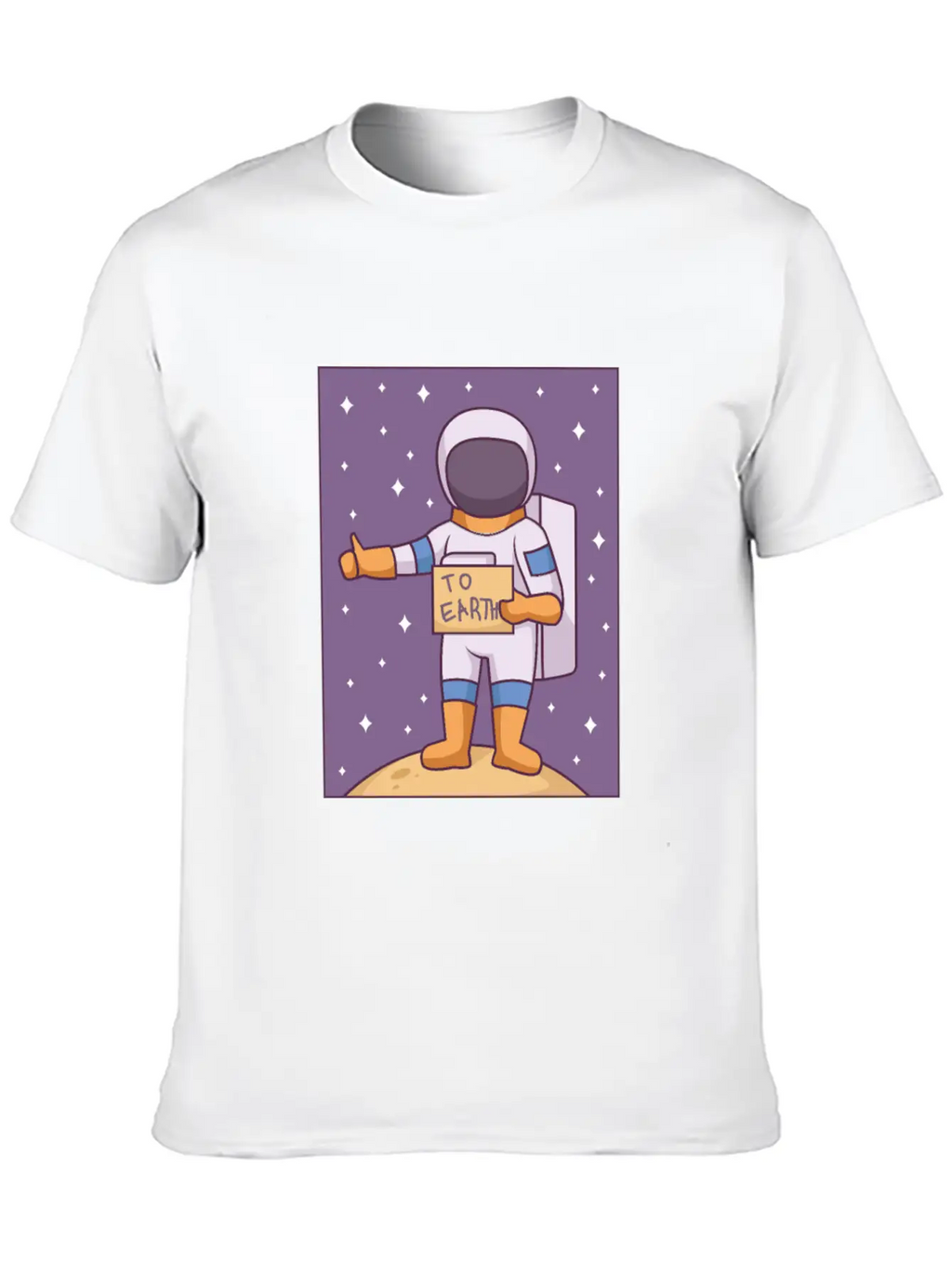 Space Way To Earth Unisex Casual T-Shirt – Clean Design For Daily Comfort