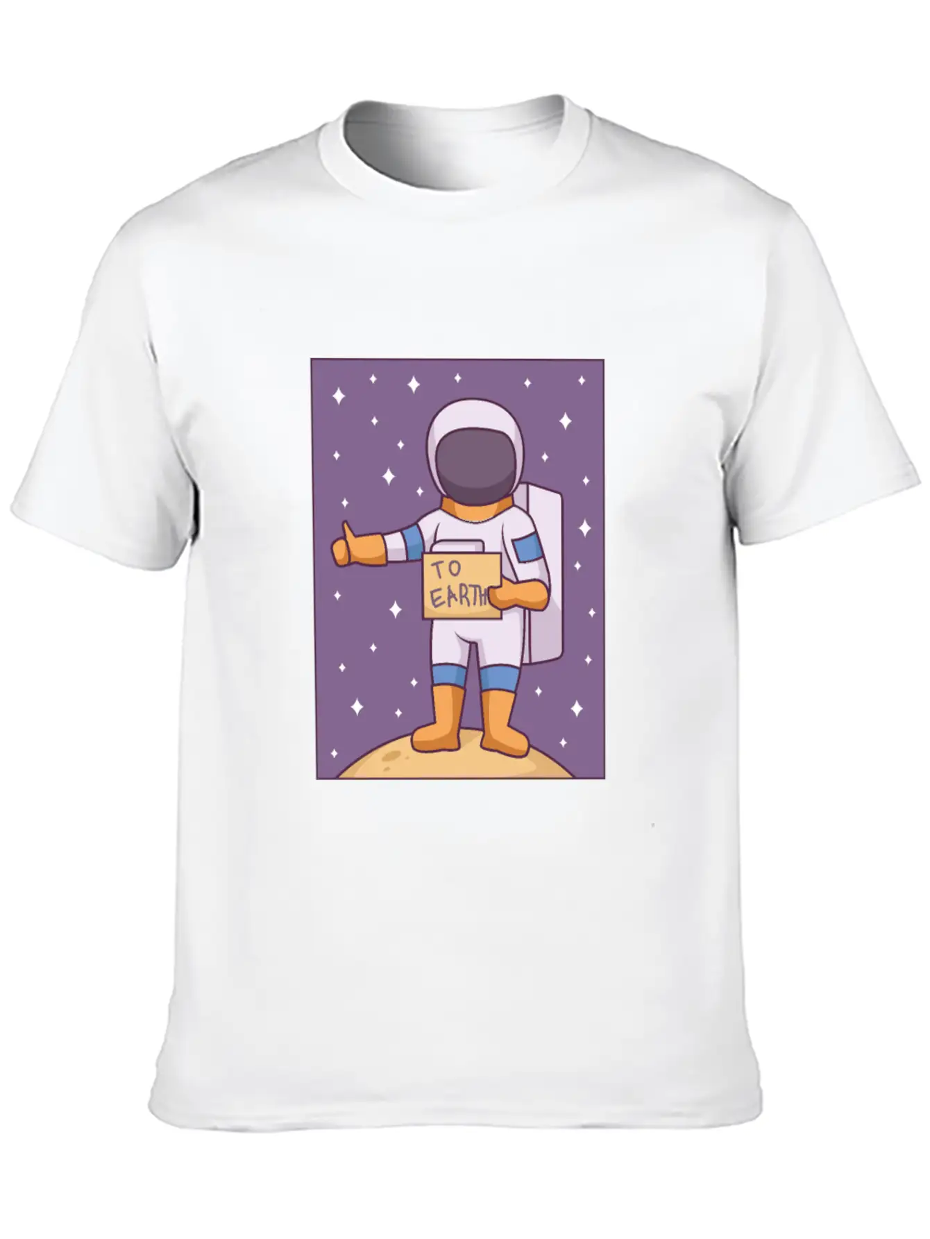 Space Way To Earth Unisex Casual T-Shirt – Clean Design For Daily Comfort
