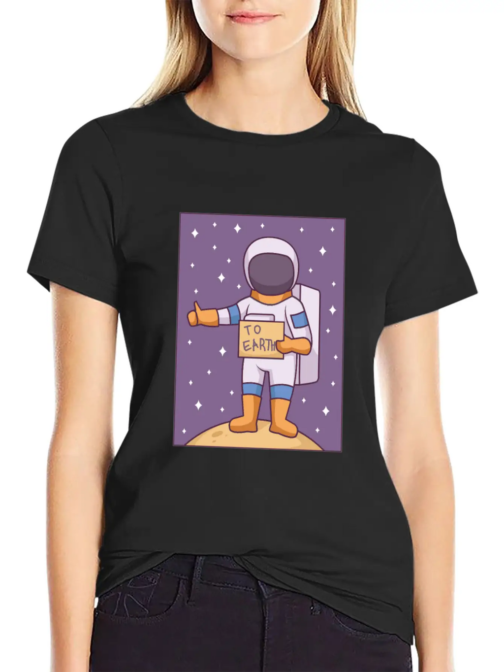 Space Way To Earth Unisex Casual T-Shirt – Clean Design For Daily Comfort