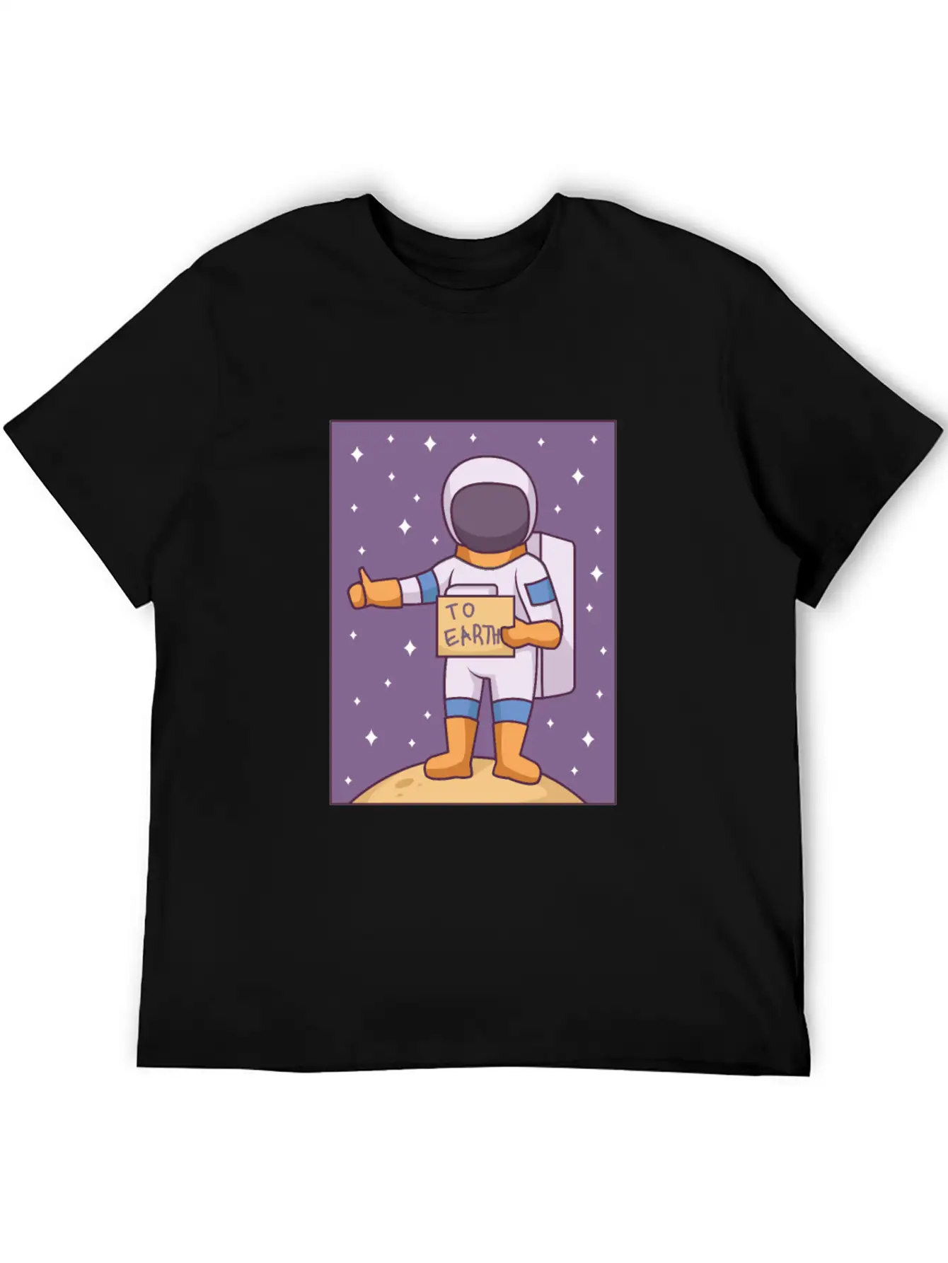 Space Way To Earth Unisex Casual T-Shirt – Clean Design For Daily Comfort