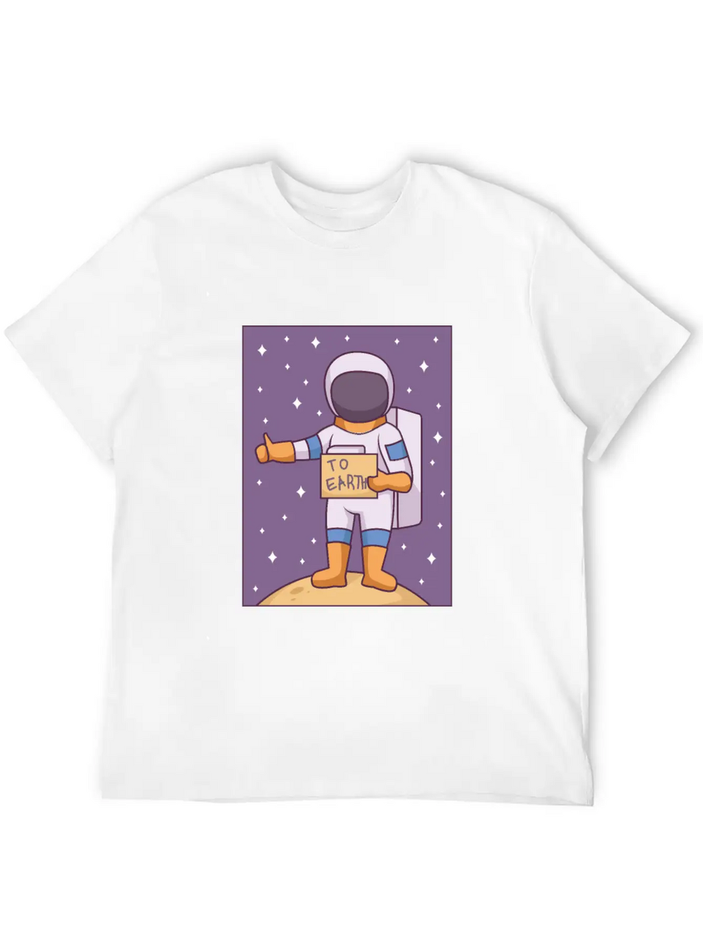 Space Way To Earth Unisex Casual T-Shirt – Clean Design For Daily Comfort