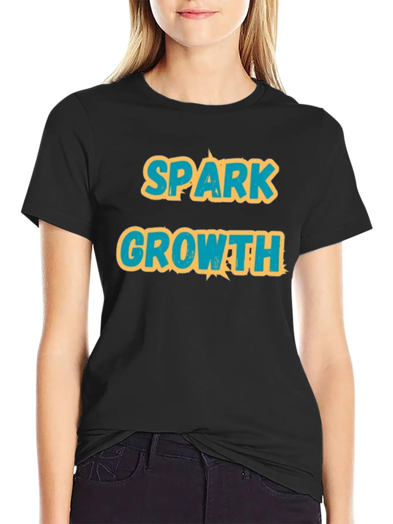 SPARK GROWTH Breathable Soft Cotton T-Shirt – Timeless Casual Look