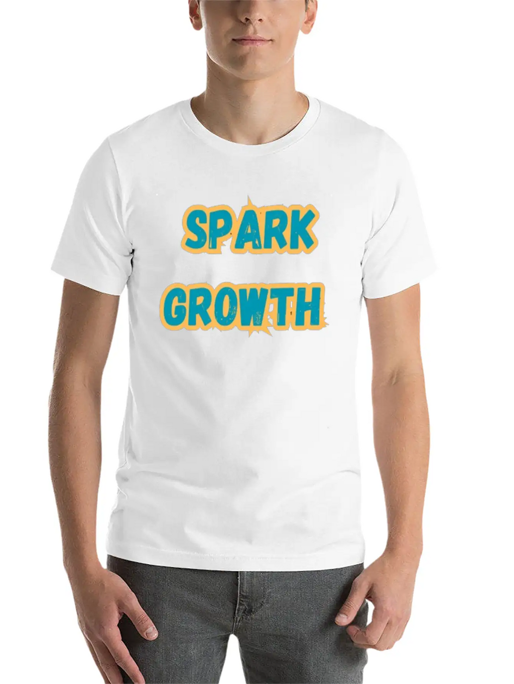 SPARK GROWTH Breathable Soft Cotton T-Shirt – Timeless Casual Look
