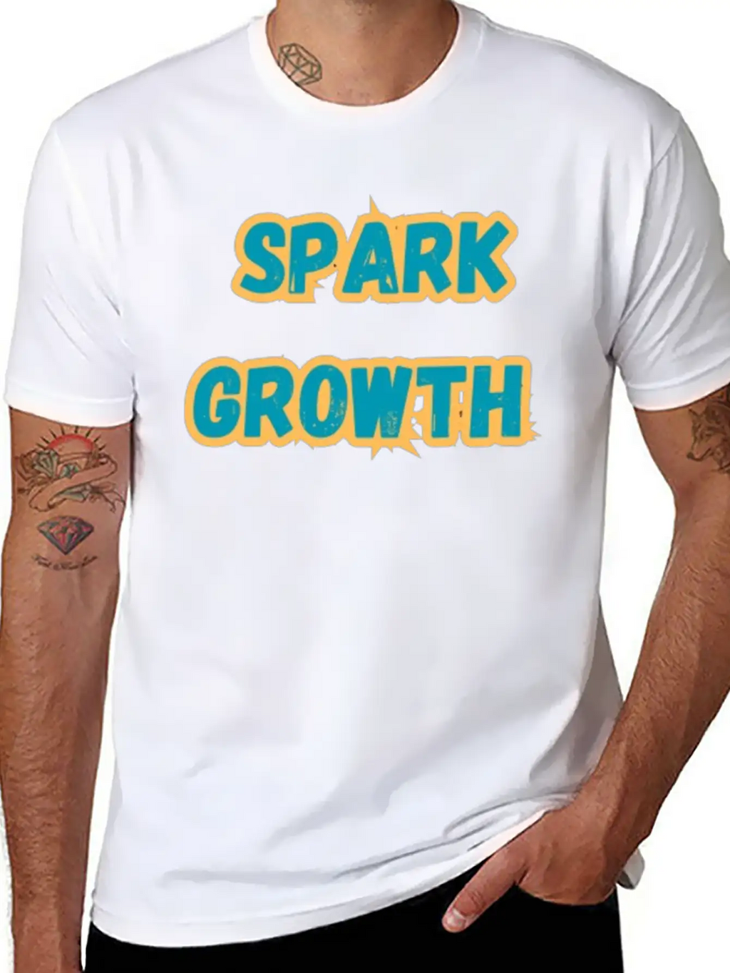 SPARK GROWTH Breathable Soft Cotton T-Shirt – Timeless Casual Look