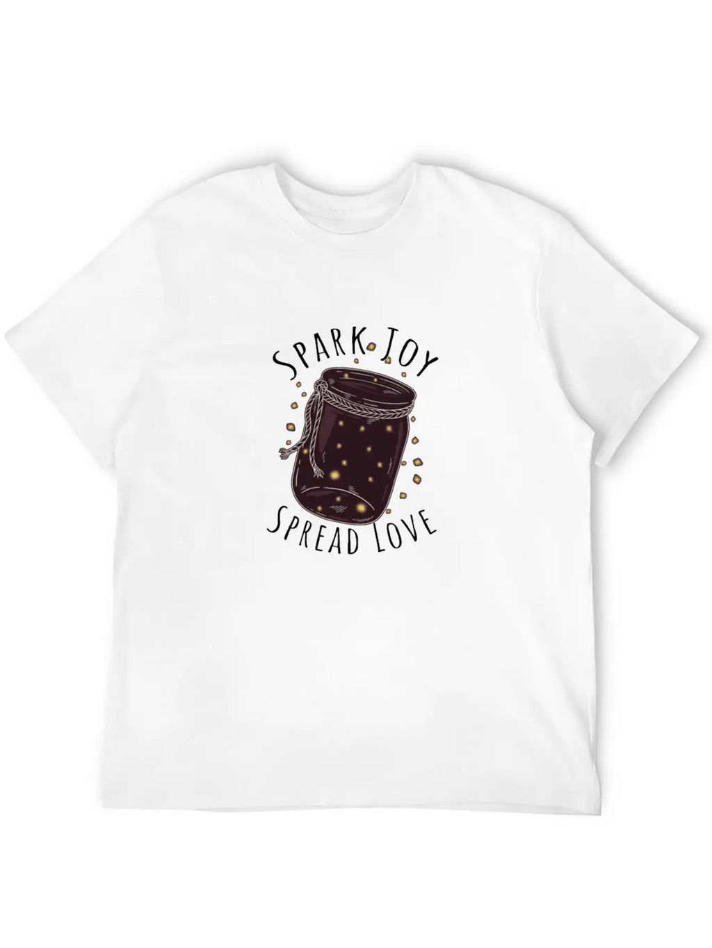Spark Joy, Spread Lov - Spark Essential Cotton Tee For Daily Outfits – Unisex Style