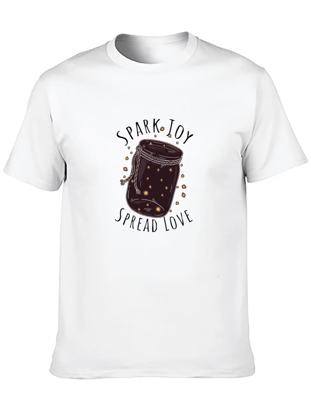 Spark Joy, Spread Lov - Spark Essential Cotton Tee For Daily Outfits – Unisex Style