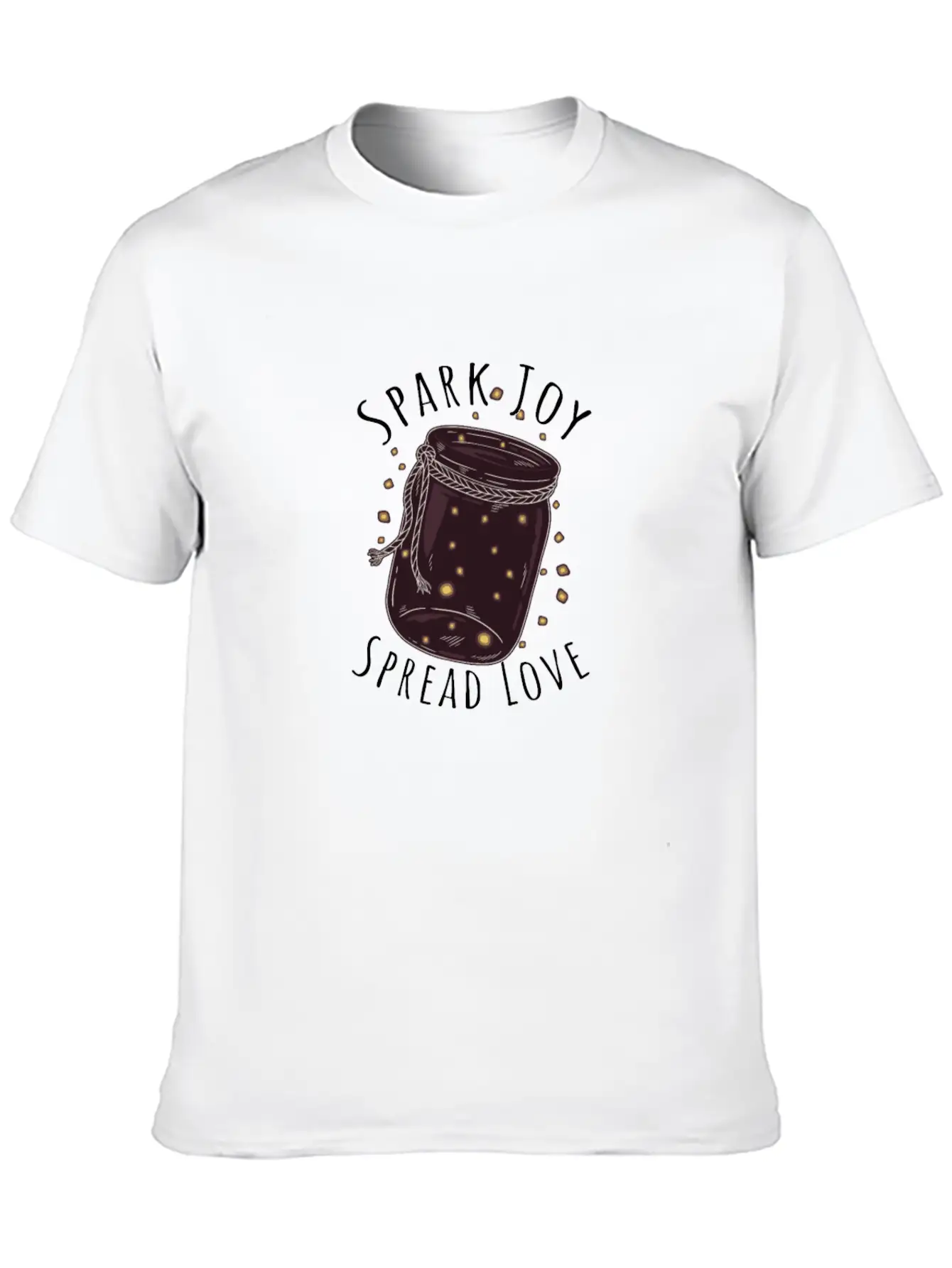 Spark Joy, Spread Lov - Spark Essential Cotton Tee For Daily Outfits – Unisex Style