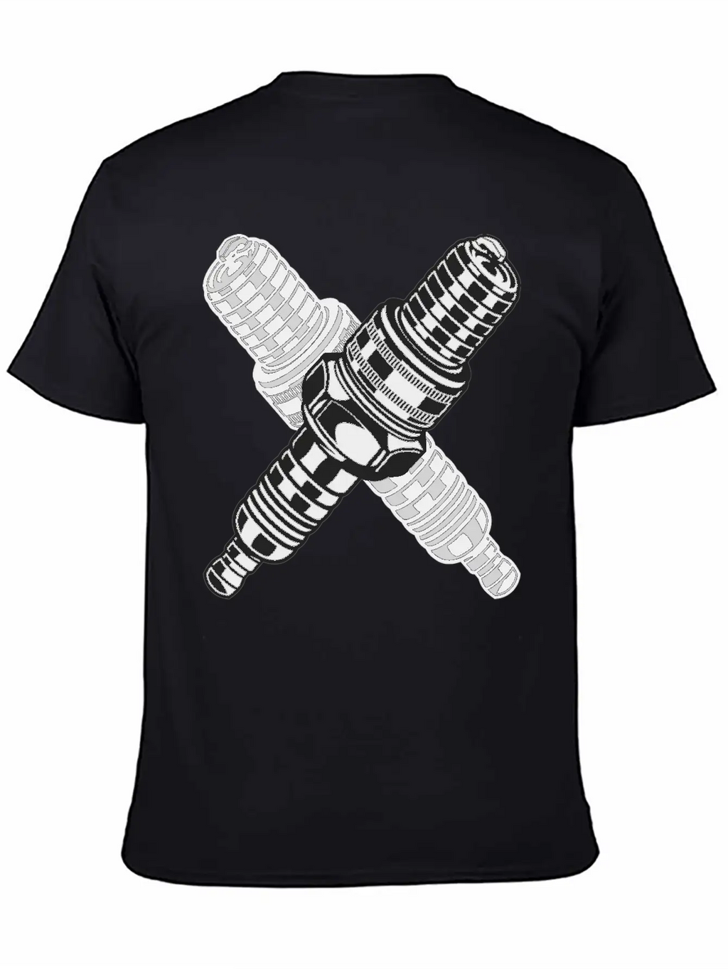 Spark Plug Unisex Short Sleeve Soft Cotton T-Shirt – Casual Everyday Wear
