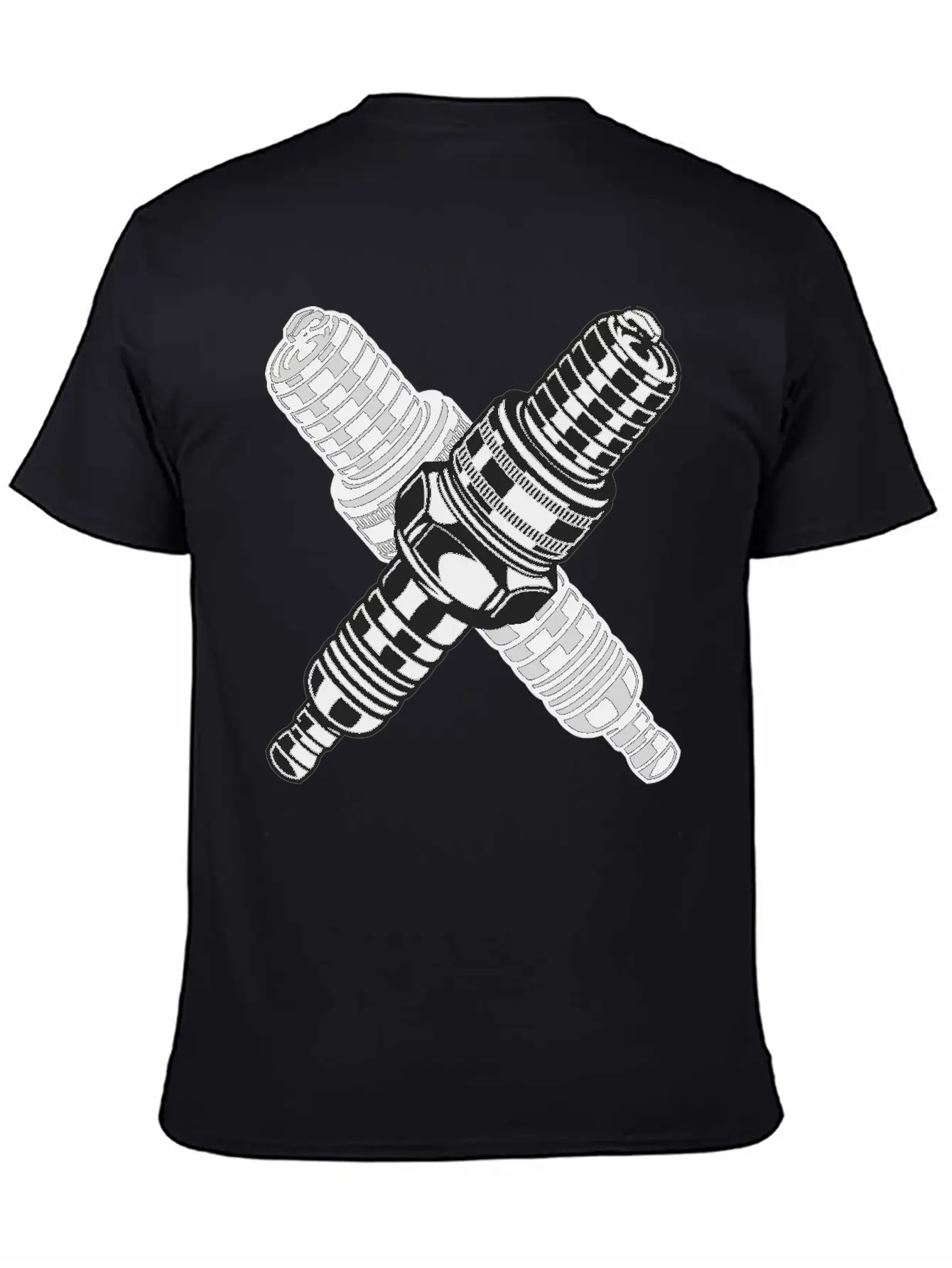 Spark Plug Unisex Short Sleeve Soft Cotton T-Shirt – Casual Everyday Wear