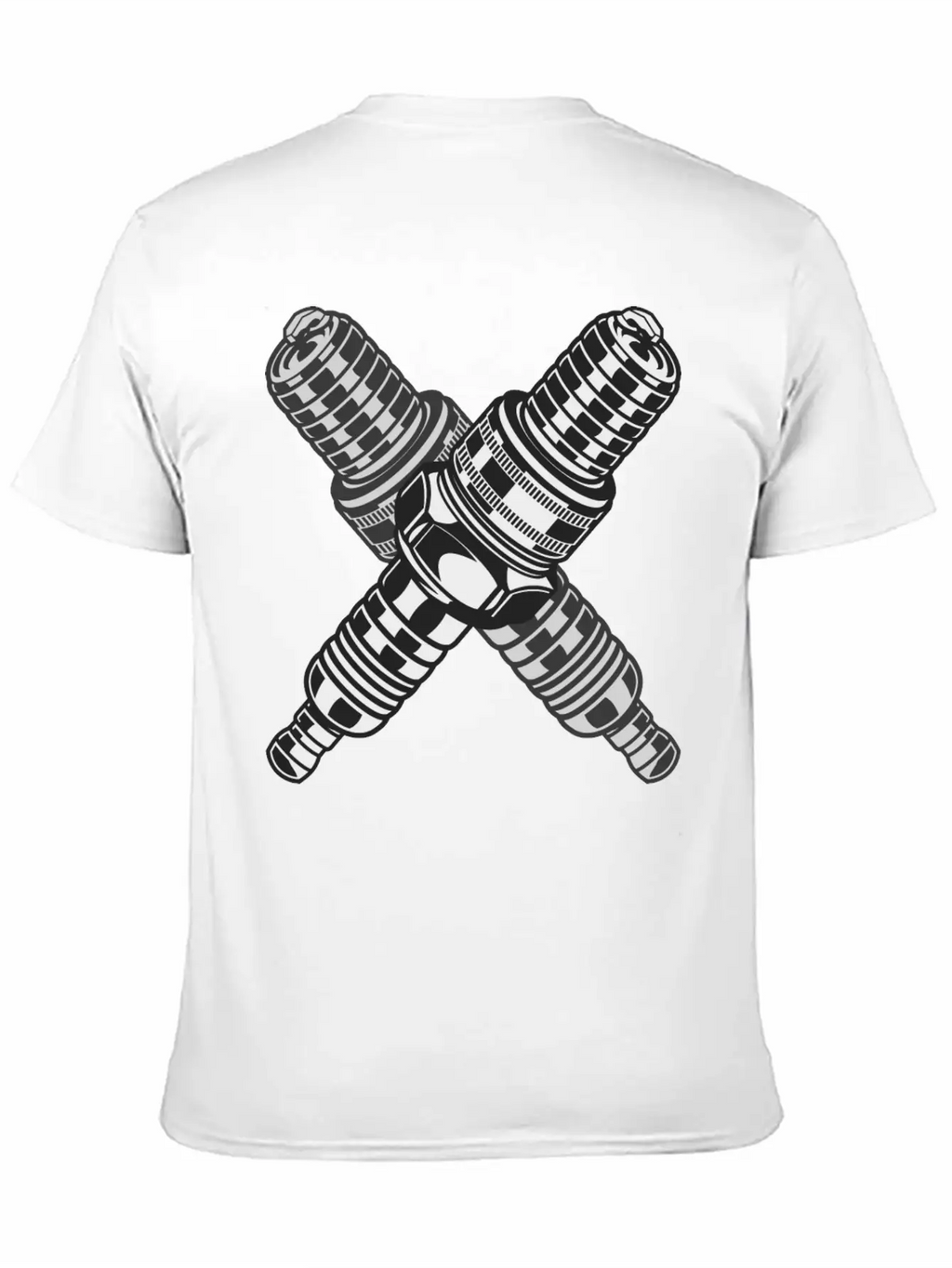 Spark Plug Unisex Short Sleeve Soft Cotton T-Shirt – Casual Everyday Wear