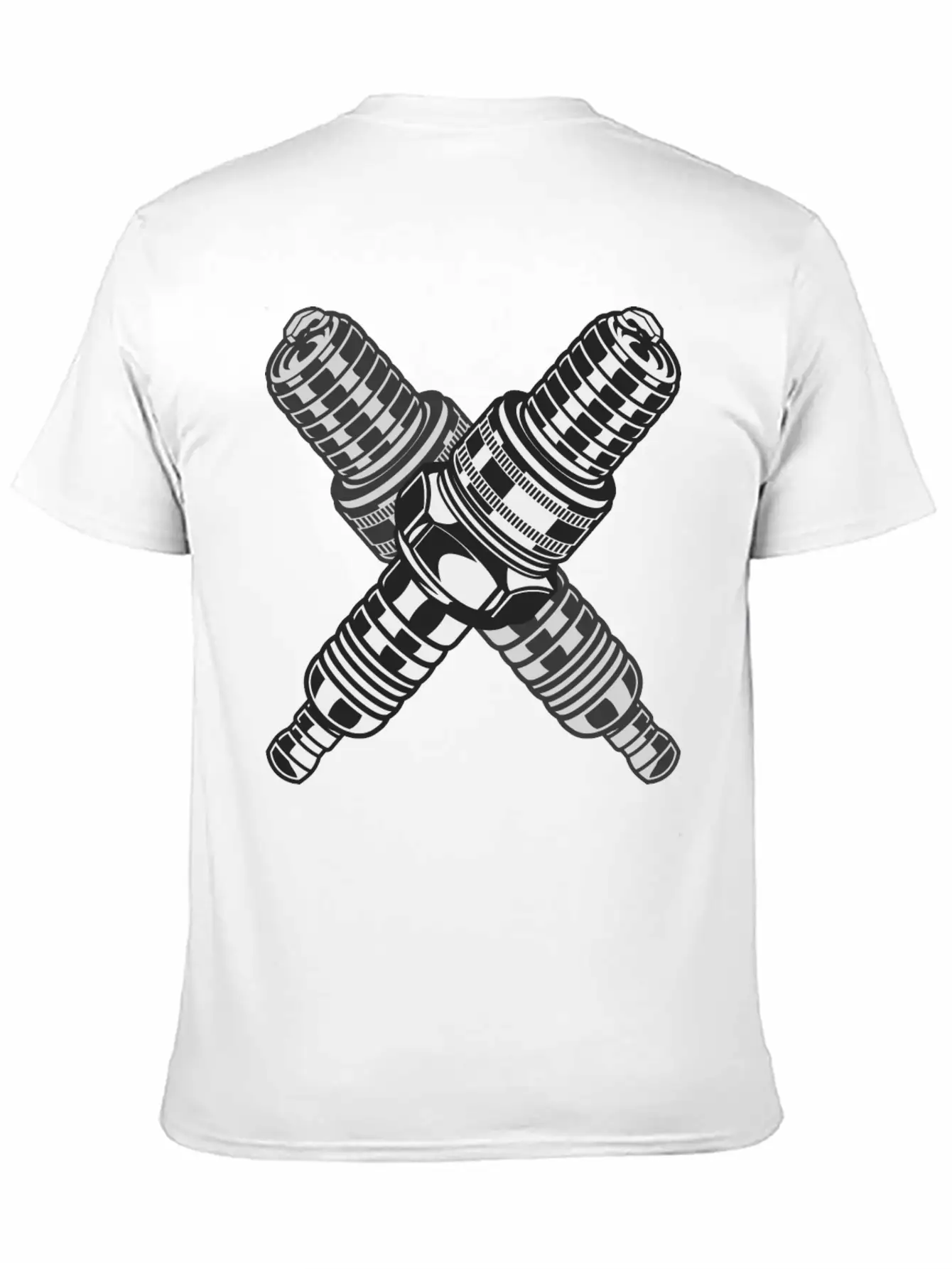 Spark Plug Unisex Short Sleeve Soft Cotton T-Shirt – Casual Everyday Wear