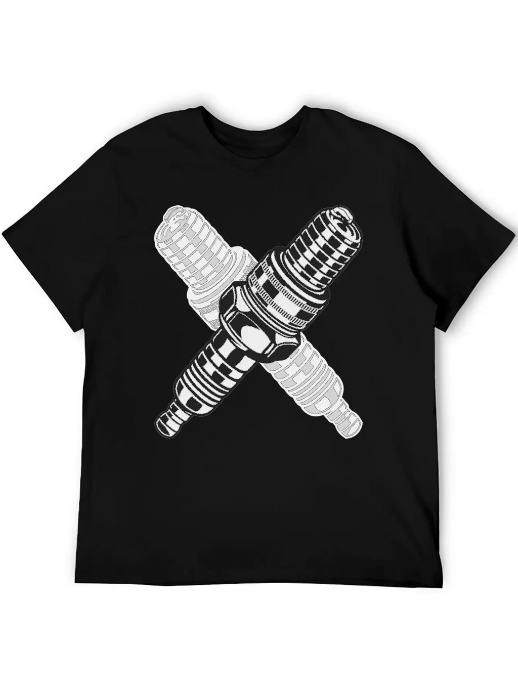 Spark Plug Unisex Short Sleeve Soft Cotton T-Shirt – Casual Everyday Wear