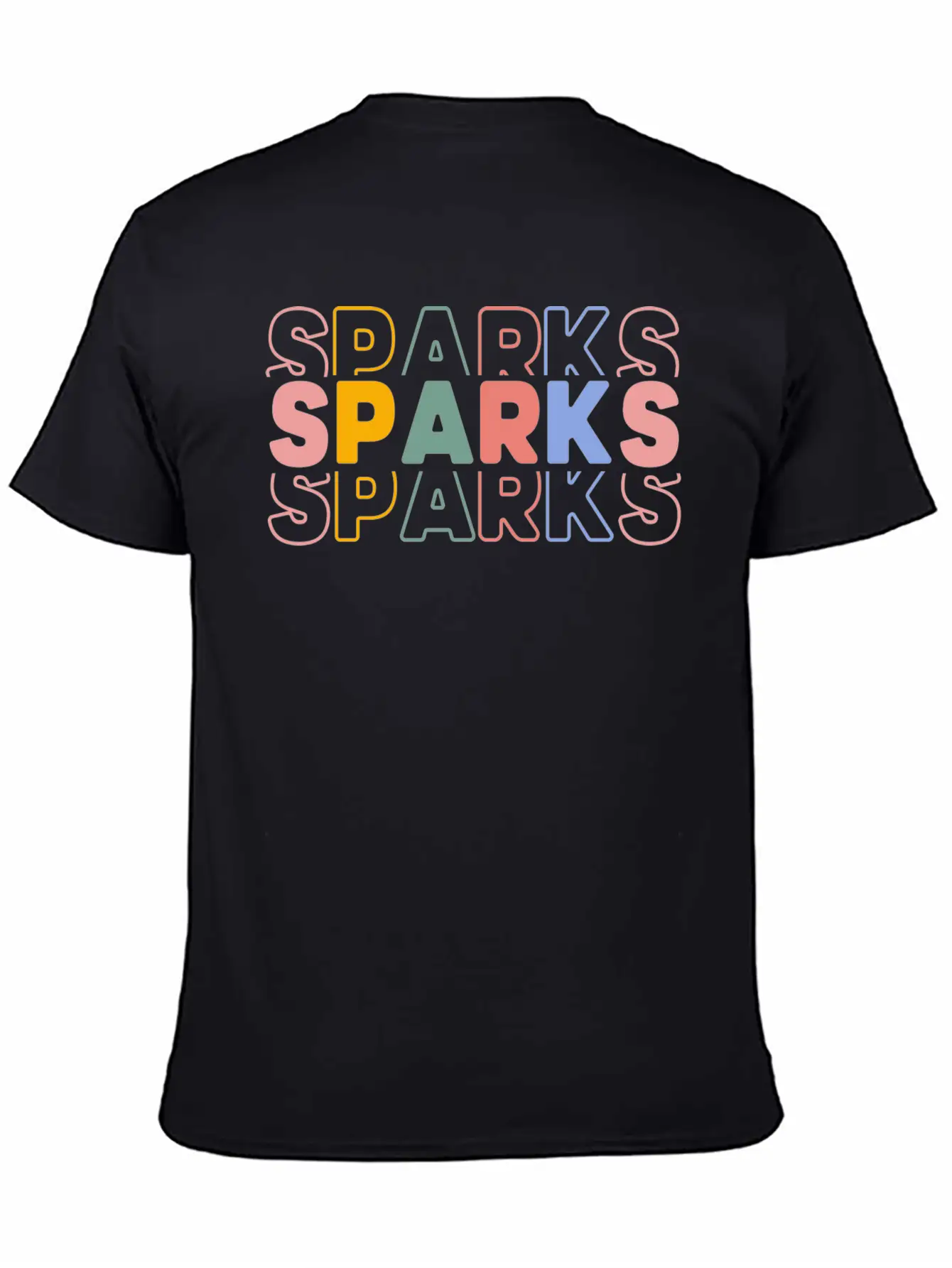 Sparks Typography Casual Graphic T-Shirt – Simple And Comfortable Daily Wear