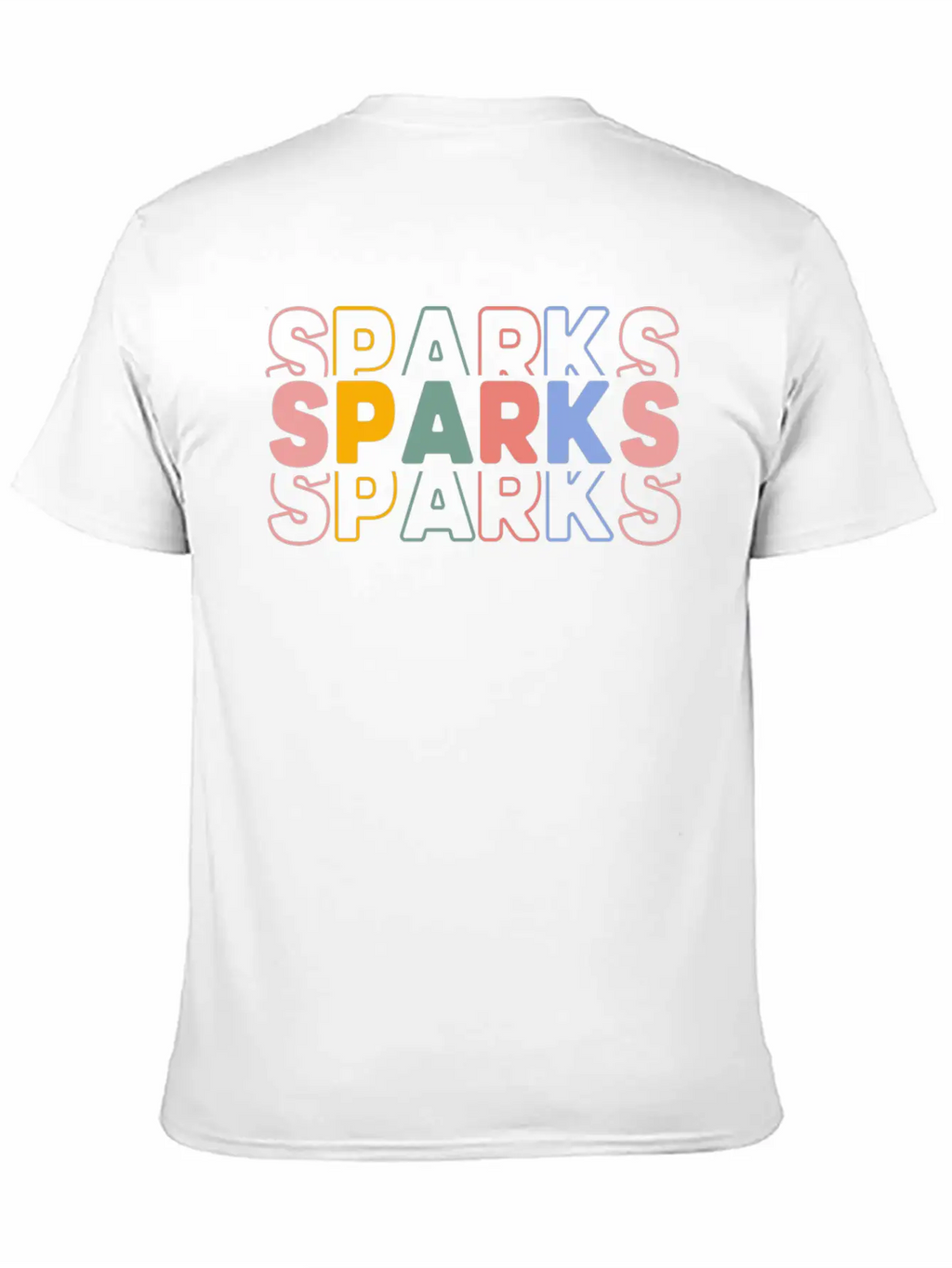 Sparks Typography Casual Graphic T-Shirt – Simple And Comfortable Daily Wear