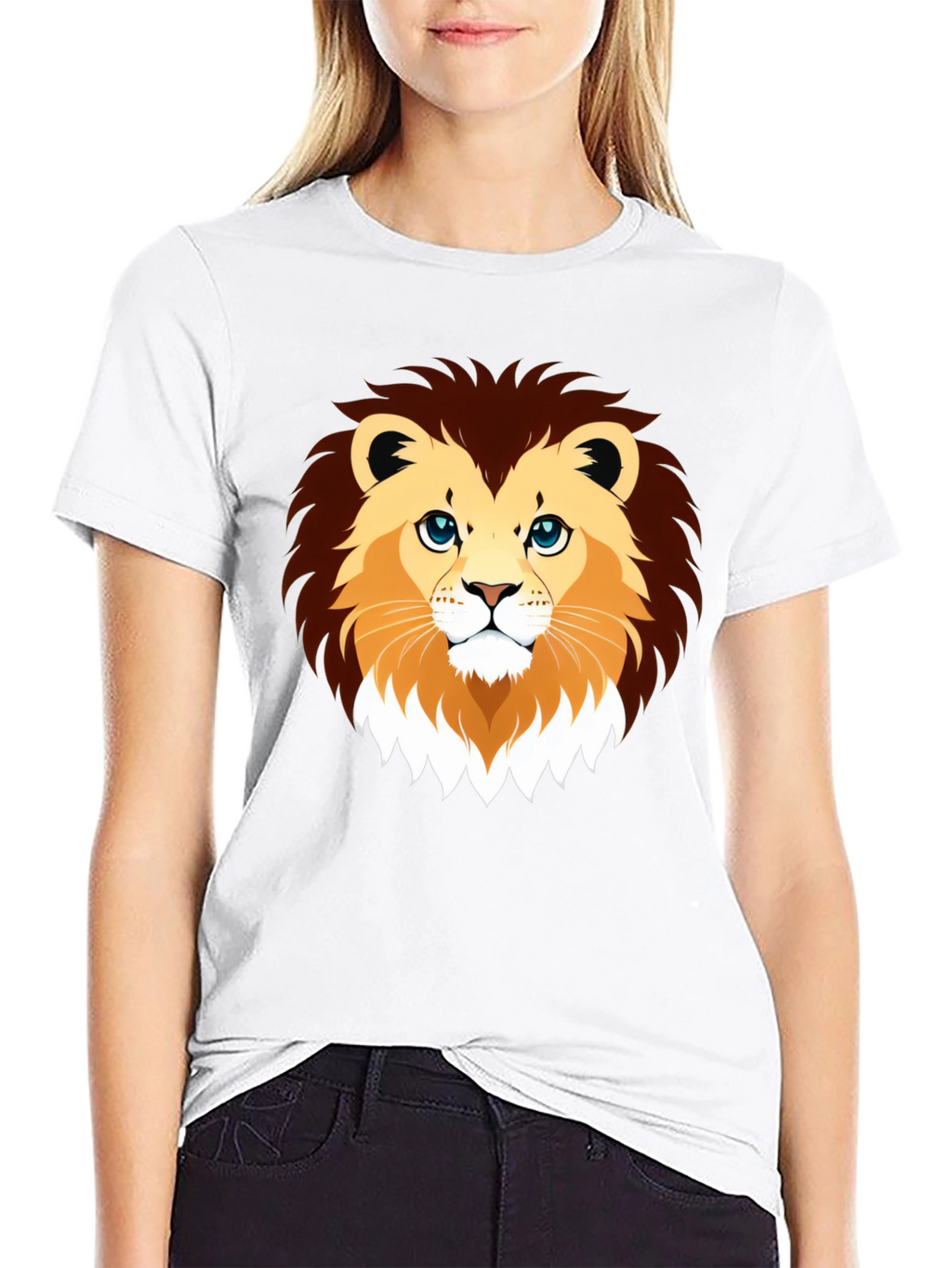 Lion Graphic Black T-Shirt