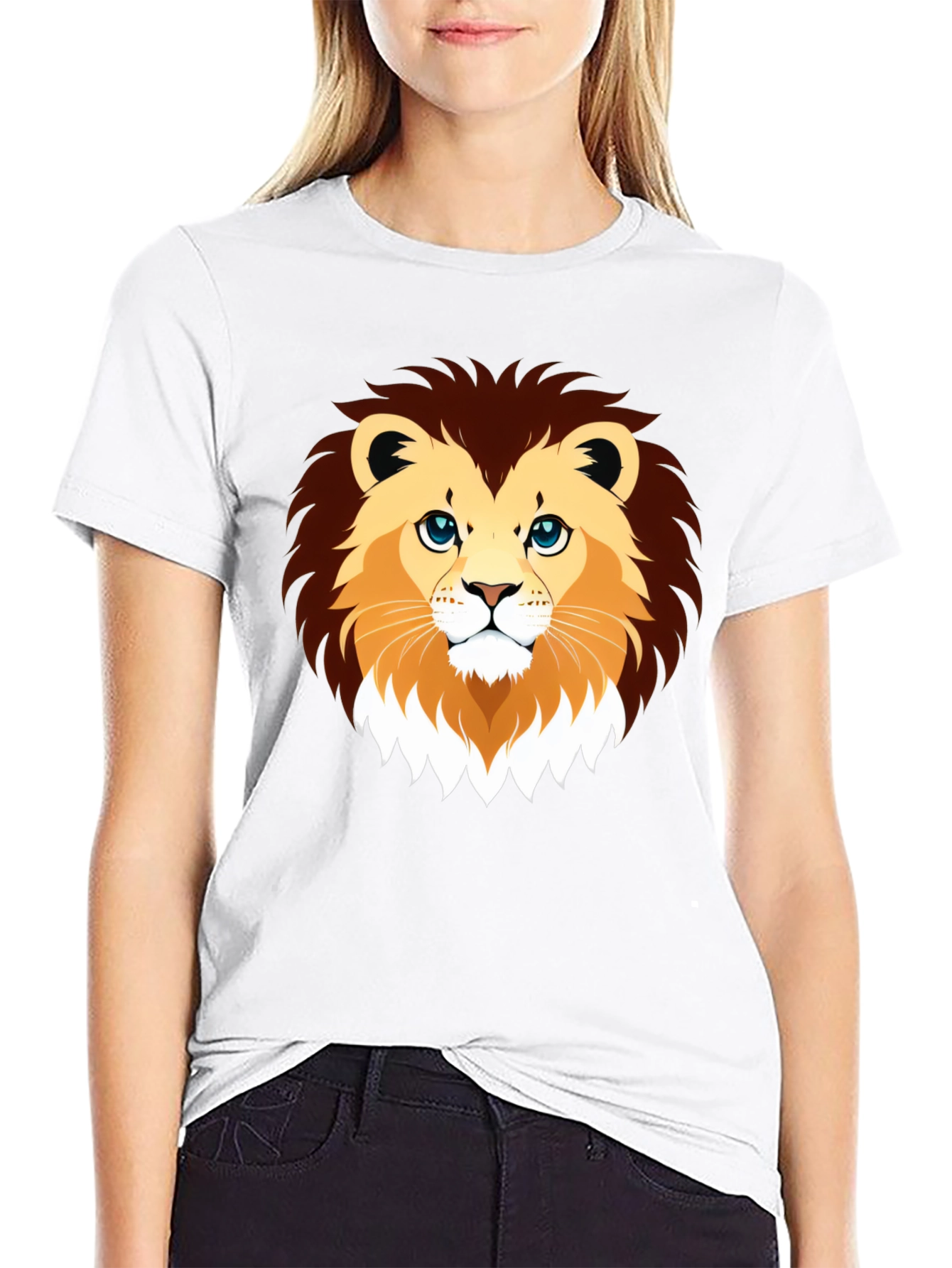 Lion Graphic Black T-Shirt