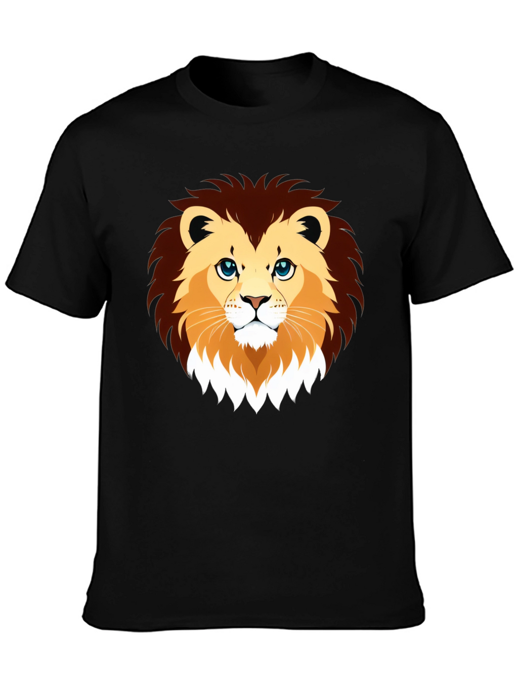 Lion Graphic Black T-Shirt