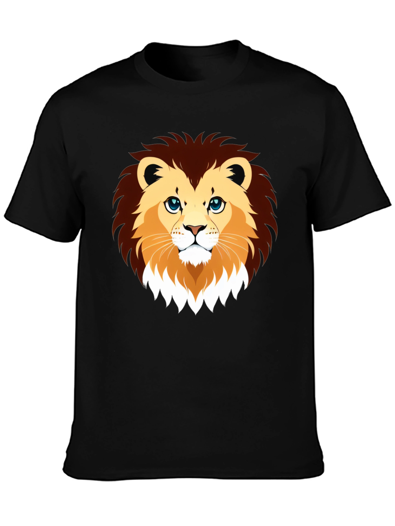 Lion Graphic Black T-Shirt