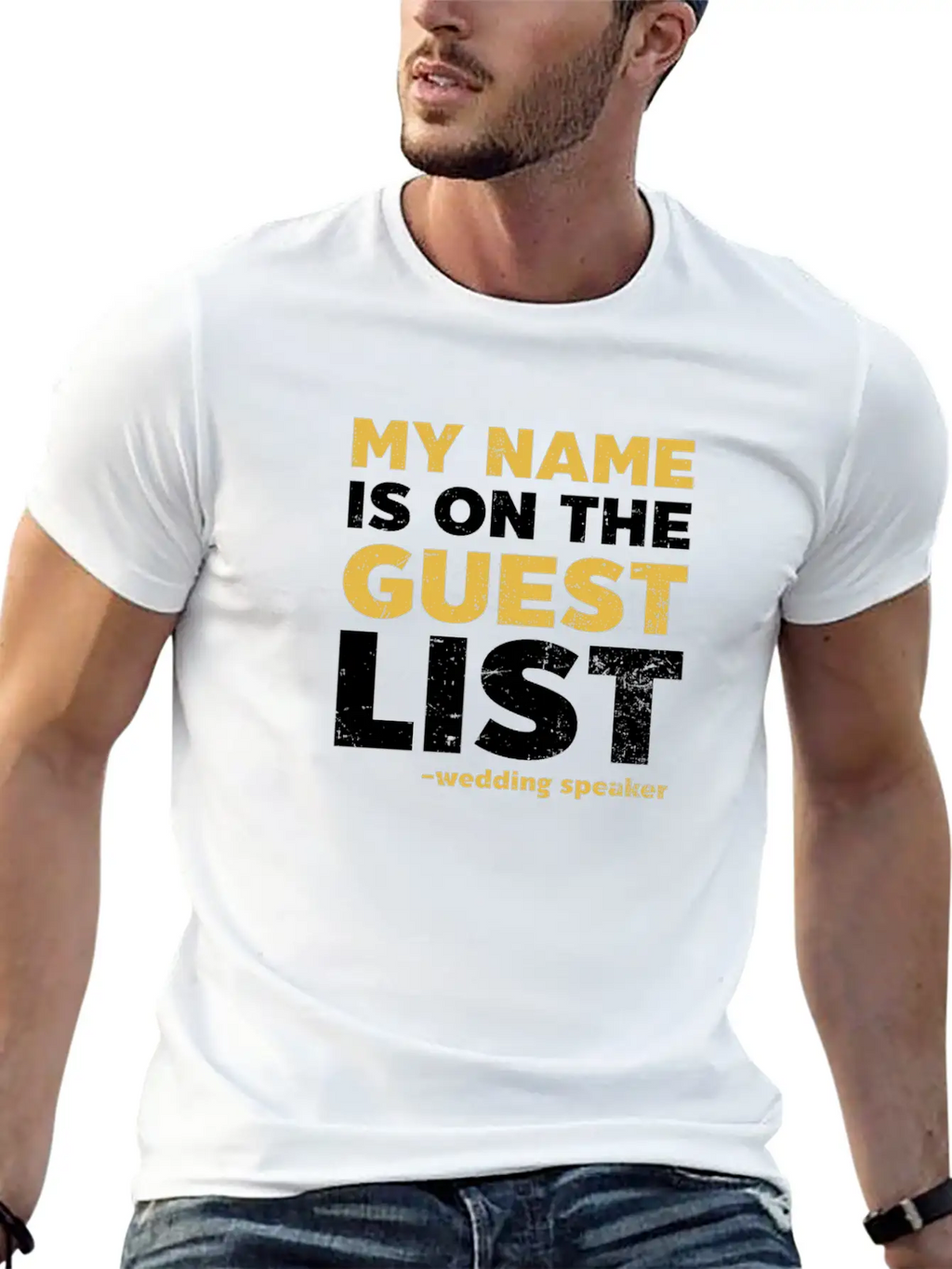 Speaker Name Is On Guest List Casual Graphic T-Shirt – Simple And Comfortable Daily Wear