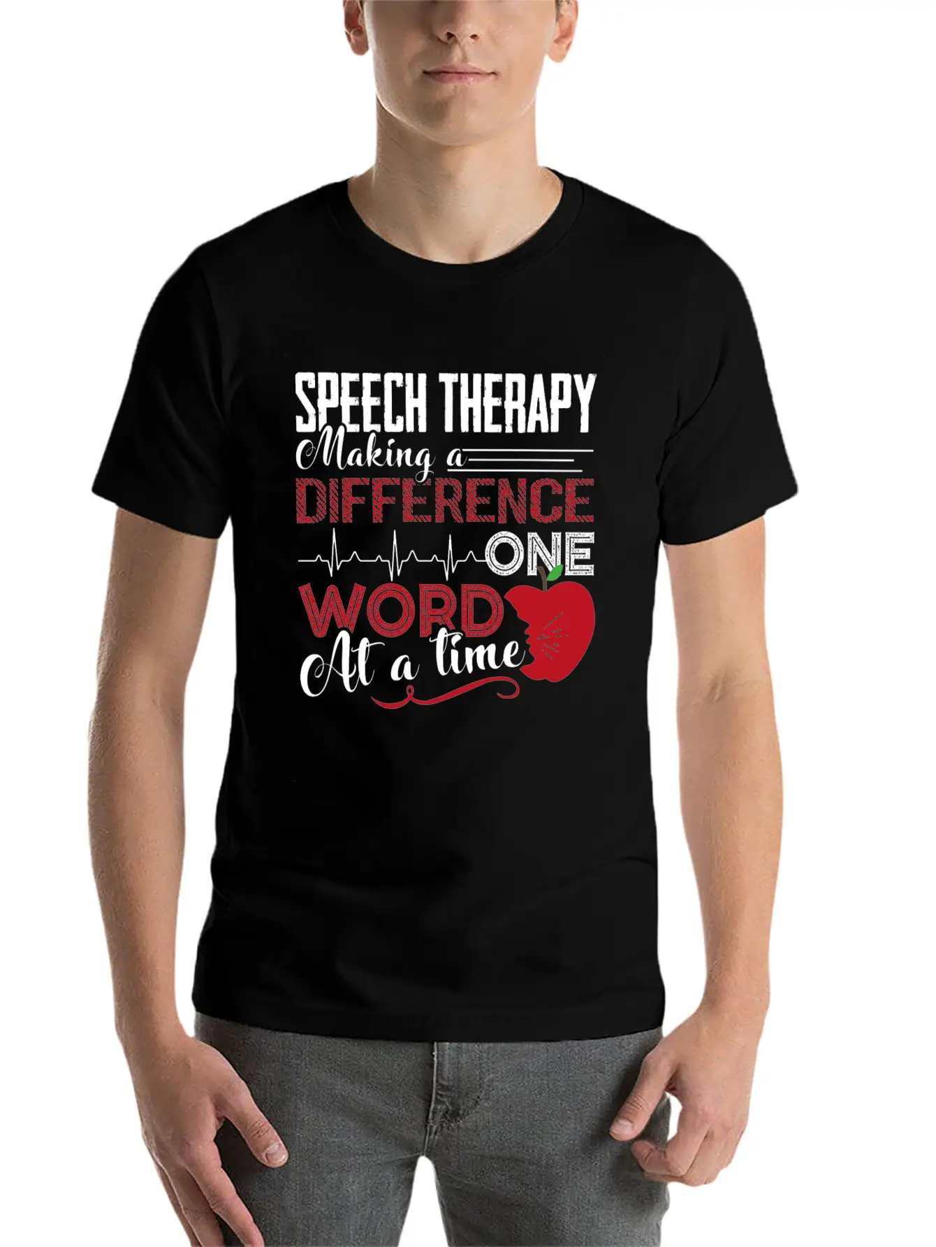 Speech Therapy Shirt Unisex Short Sleeve Soft Cotton T-Shirt – Casual Everyday Wear
