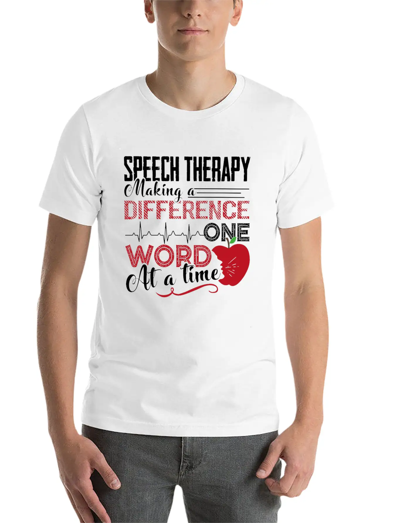 Speech Therapy Shirt Unisex Short Sleeve Soft Cotton T-Shirt – Casual Everyday Wear