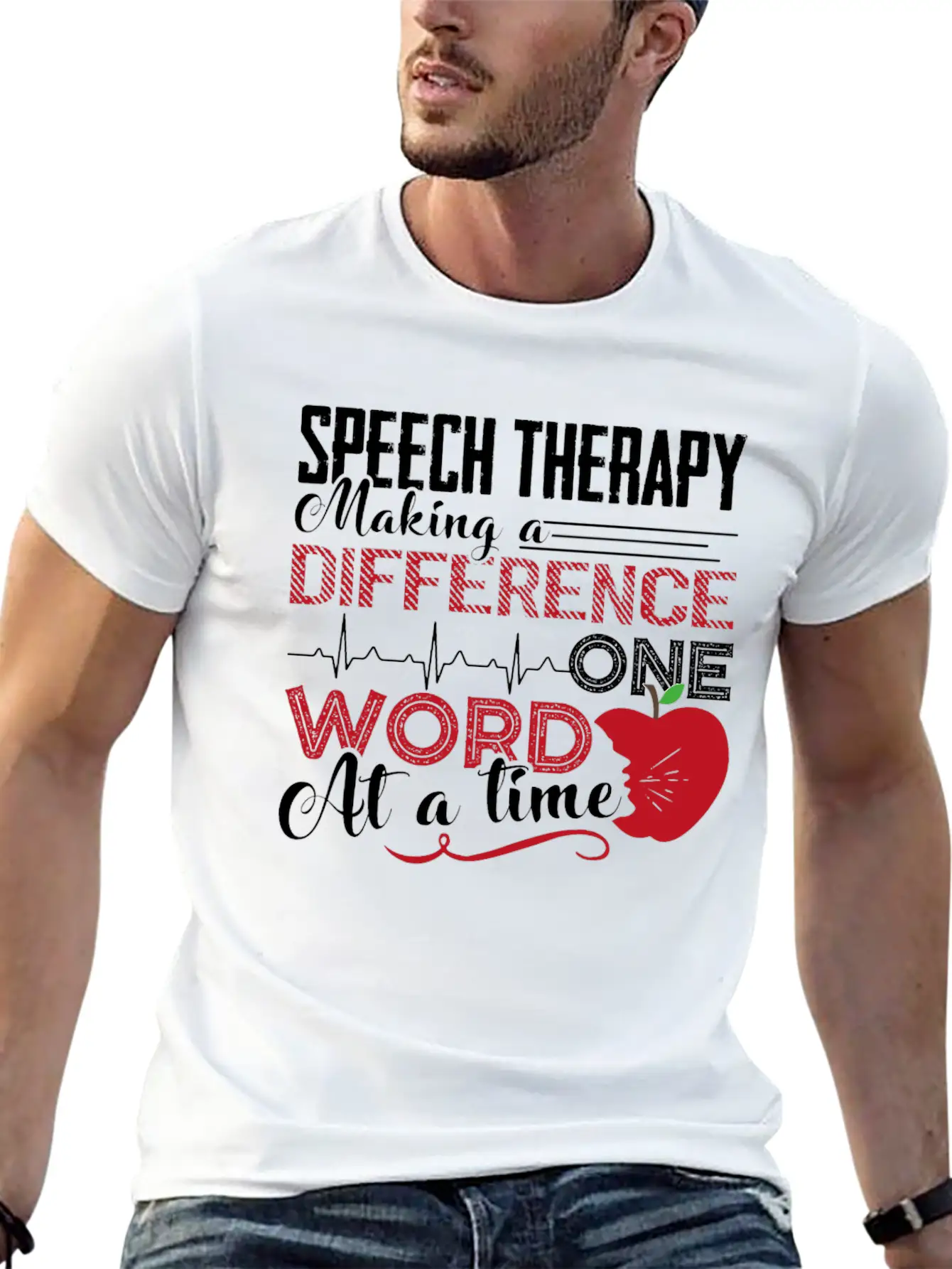Speech Therapy Shirt Unisex Short Sleeve Soft Cotton T-Shirt – Casual Everyday Wear