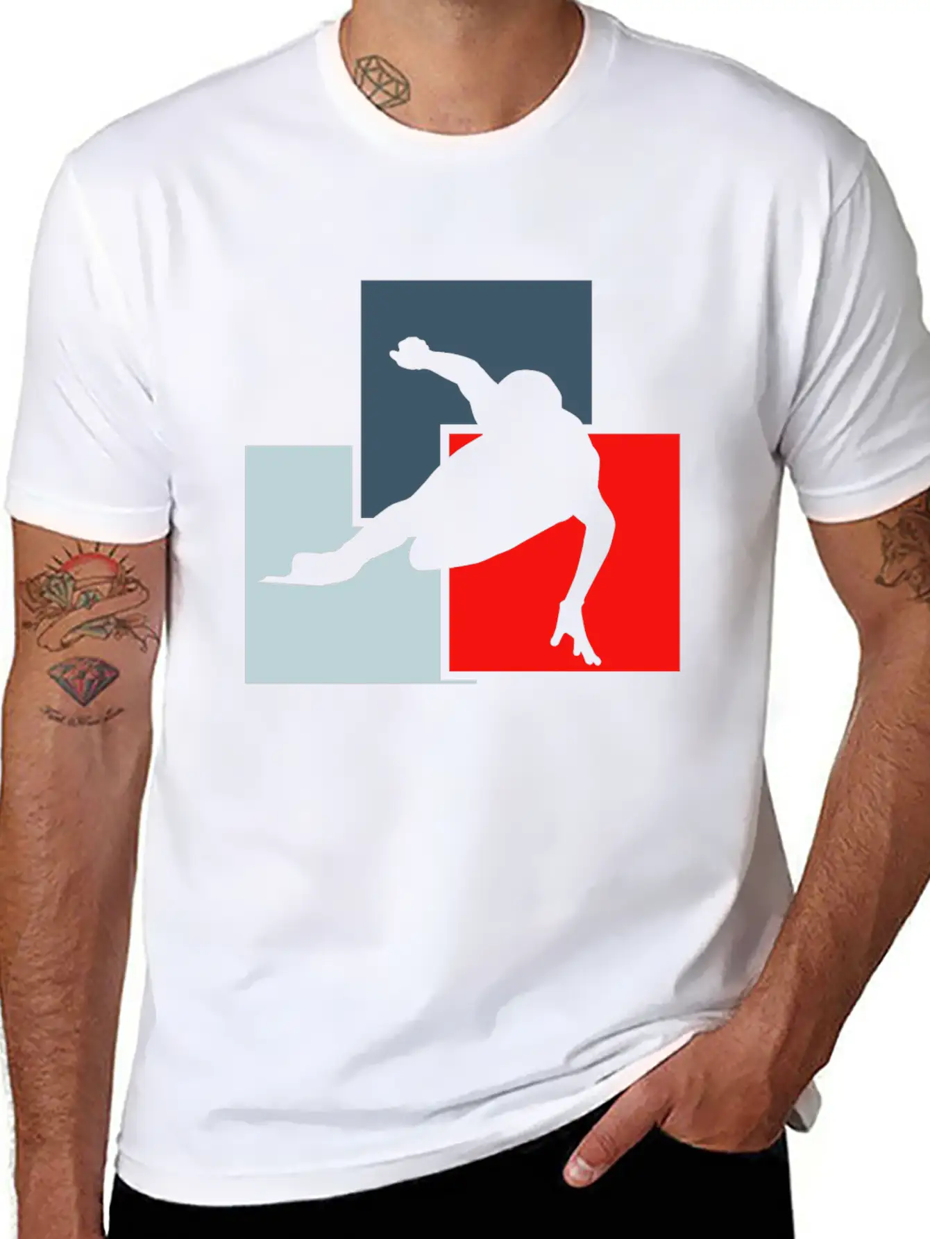 Speed Skating Winter Breathable Soft Cotton T-Shirt – Timeless Casual Look