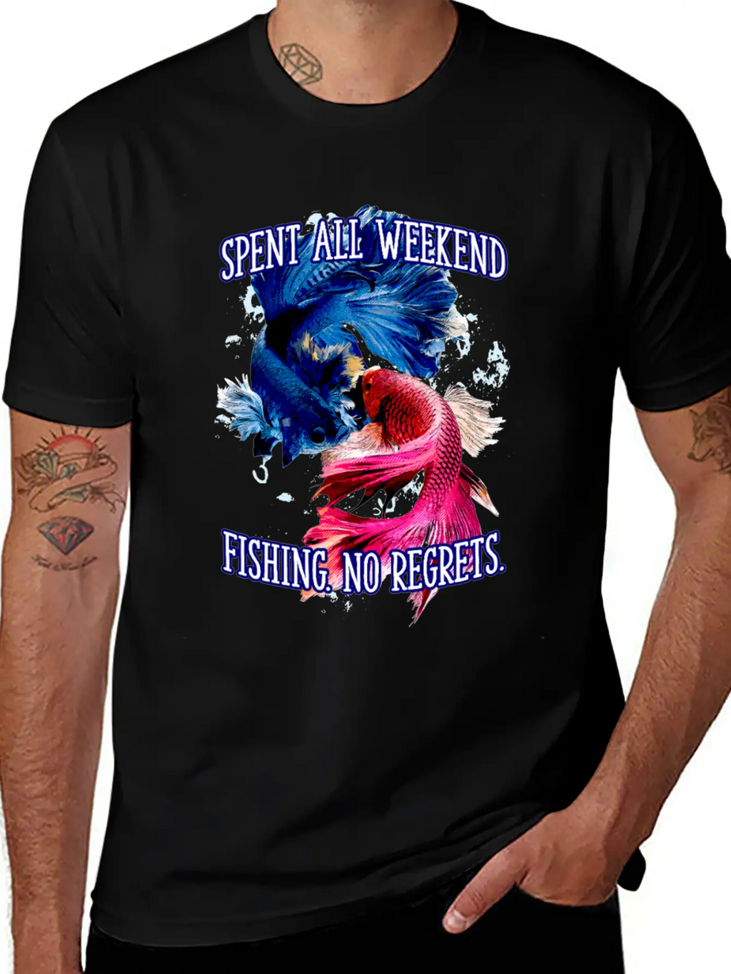 Spent All Weekend Fishing Vacation Fisherman Essential Cotton Tee For Daily Outfits – Unisex Style