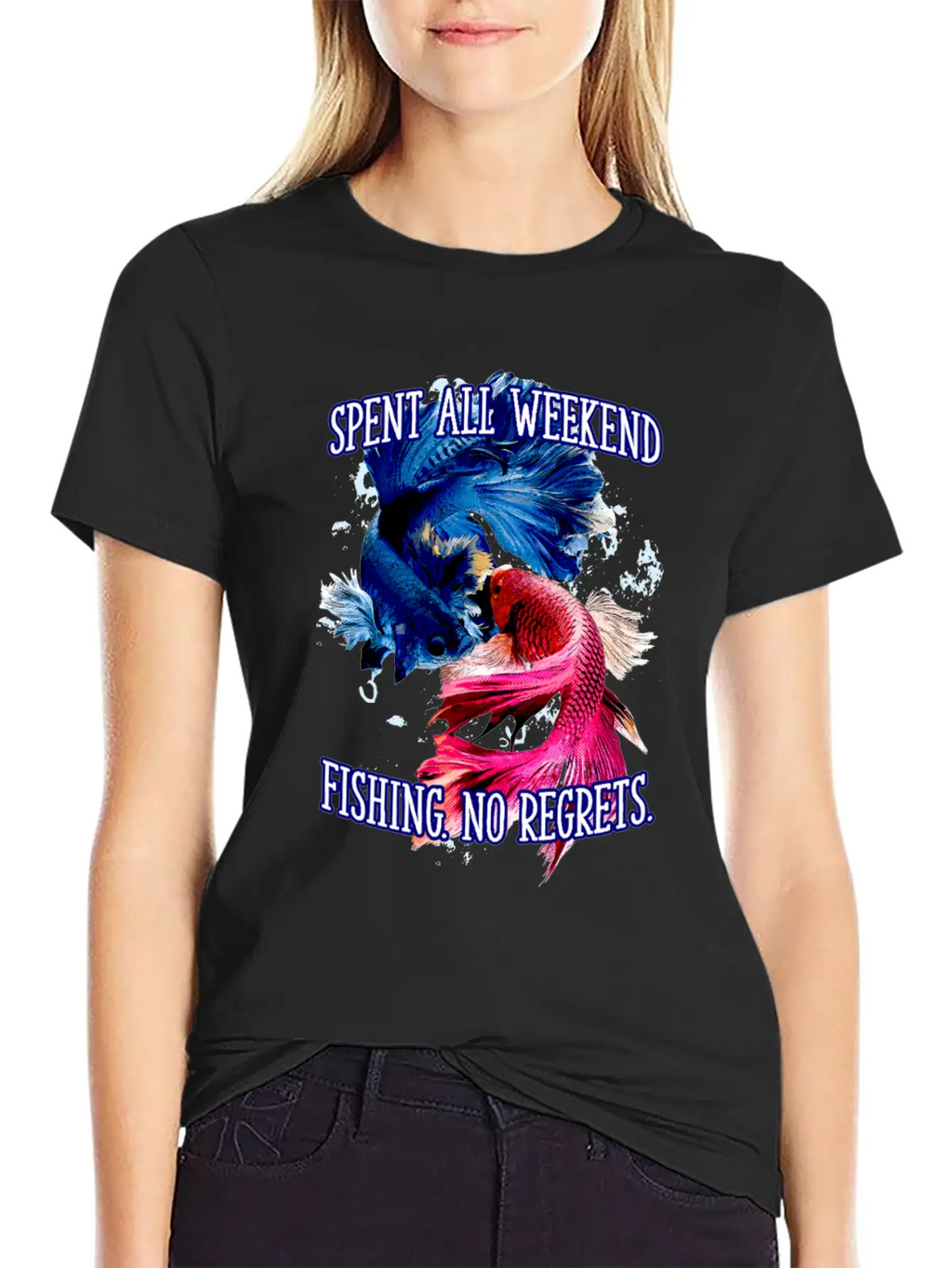 Spent All Weekend Fishing Vacation Fisherman Essential Cotton Tee For Daily Outfits – Unisex Style