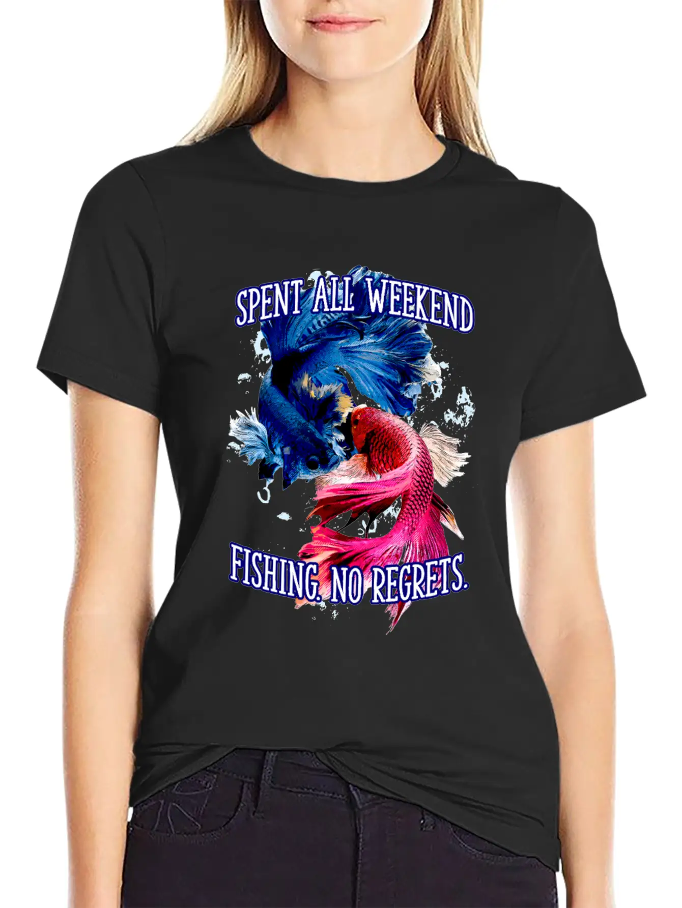 Spent All Weekend Fishing Vacation Fisherman Essential Cotton Tee For Daily Outfits – Unisex Style