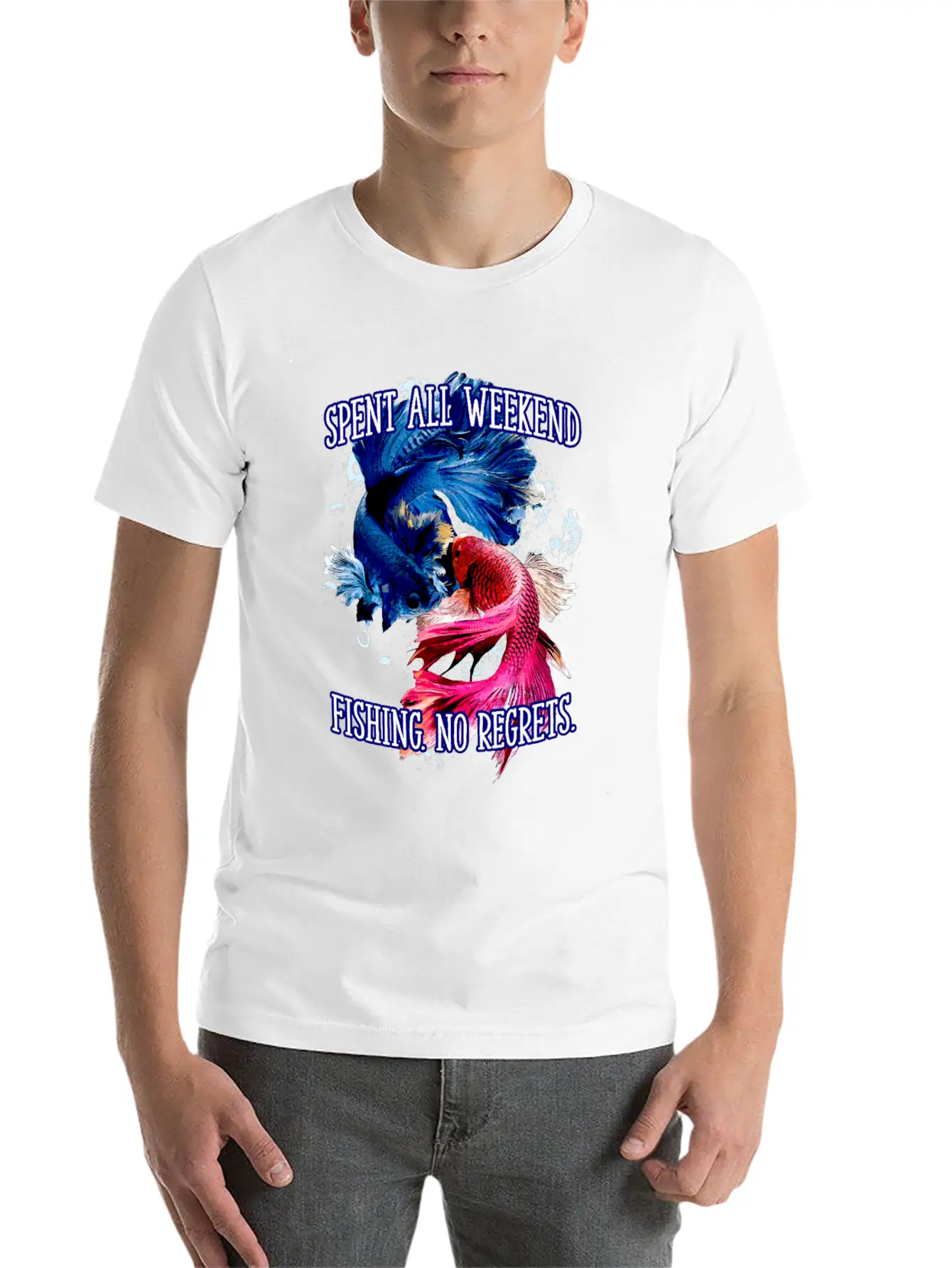 Spent All Weekend Fishing Vacation Fisherman Essential Cotton Tee For Daily Outfits – Unisex Style