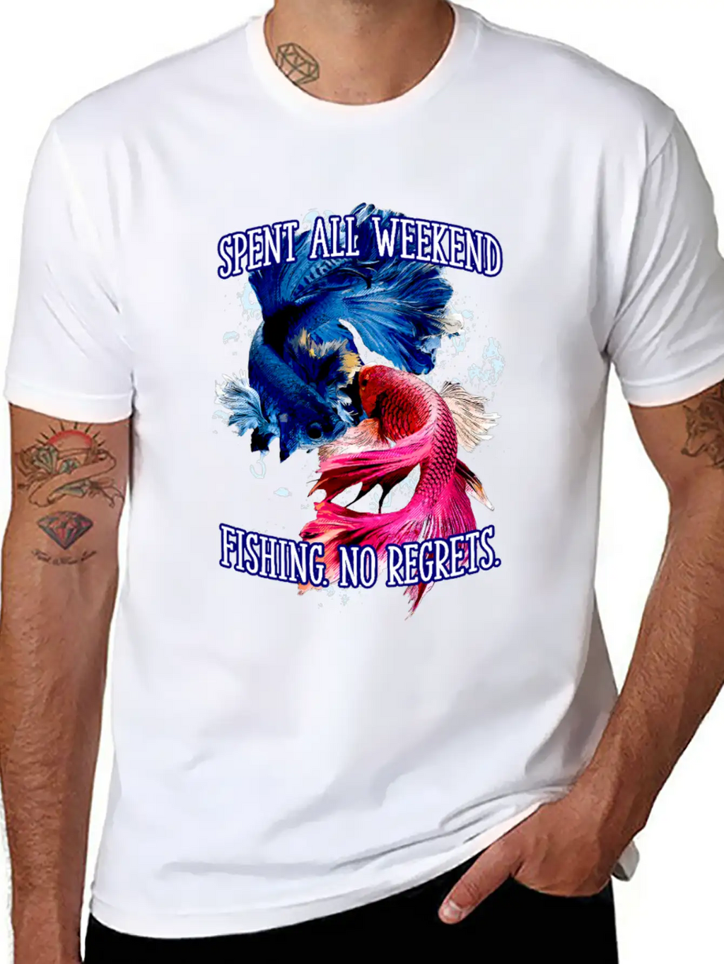 Spent All Weekend Fishing Vacation Fisherman Essential Cotton Tee For Daily Outfits – Unisex Style