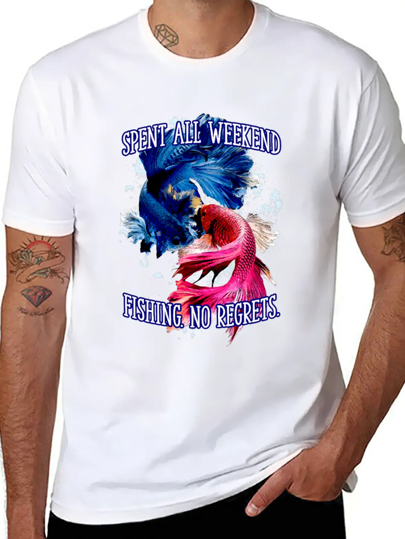 Spent All Weekend Fishing Vacation Fisherman Essential Cotton Tee For Daily Outfits – Unisex Style