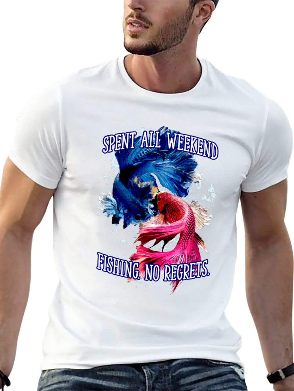 Spent All Weekend Fishing Vacation Fisherman Essential Cotton Tee For Daily Outfits – Unisex Style