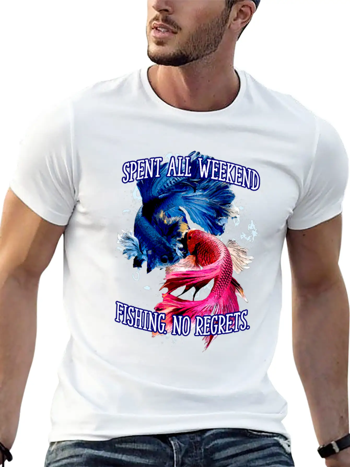 Spent All Weekend Fishing Vacation Fisherman Essential Cotton Tee For Daily Outfits – Unisex Style
