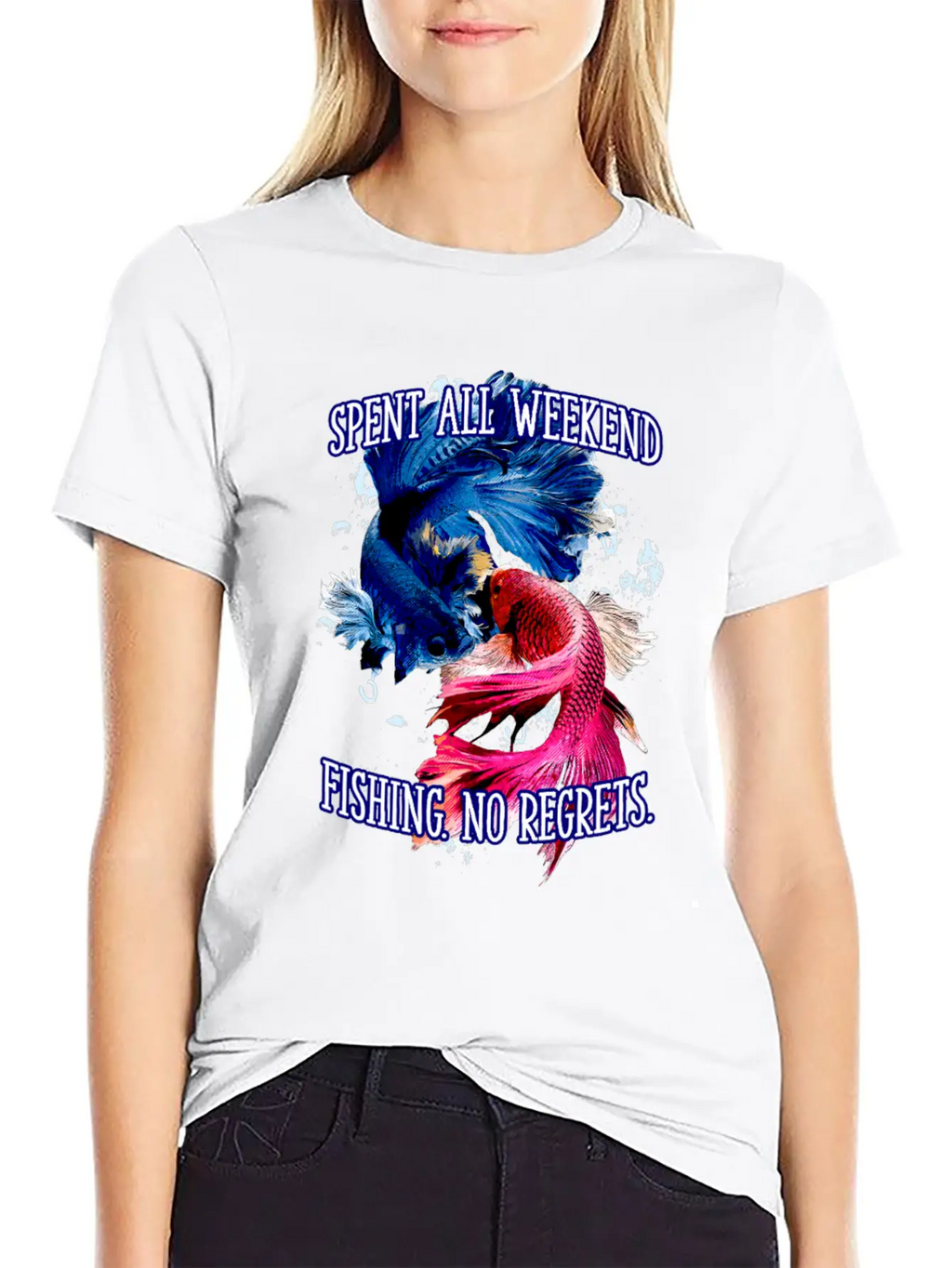 Spent All Weekend Fishing Vacation Fisherman Essential Cotton Tee For Daily Outfits – Unisex Style