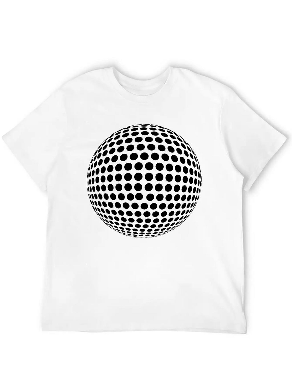 Sphere With Geometric Points In Formation Unisex Casual T-Shirt – Clean Design For Daily Comfort
