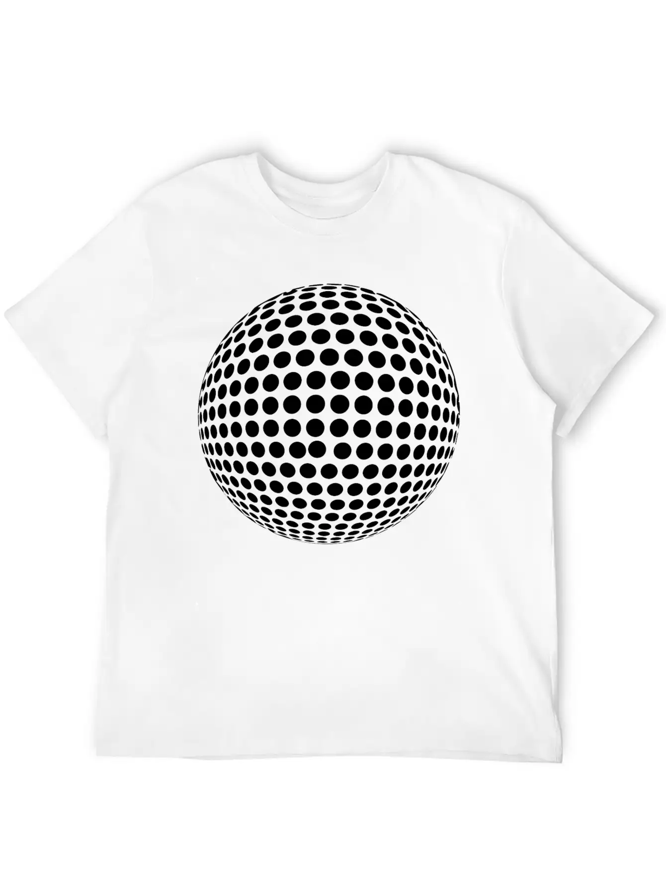 Sphere With Geometric Points In Formation Unisex Casual T-Shirt – Clean Design For Daily Comfort