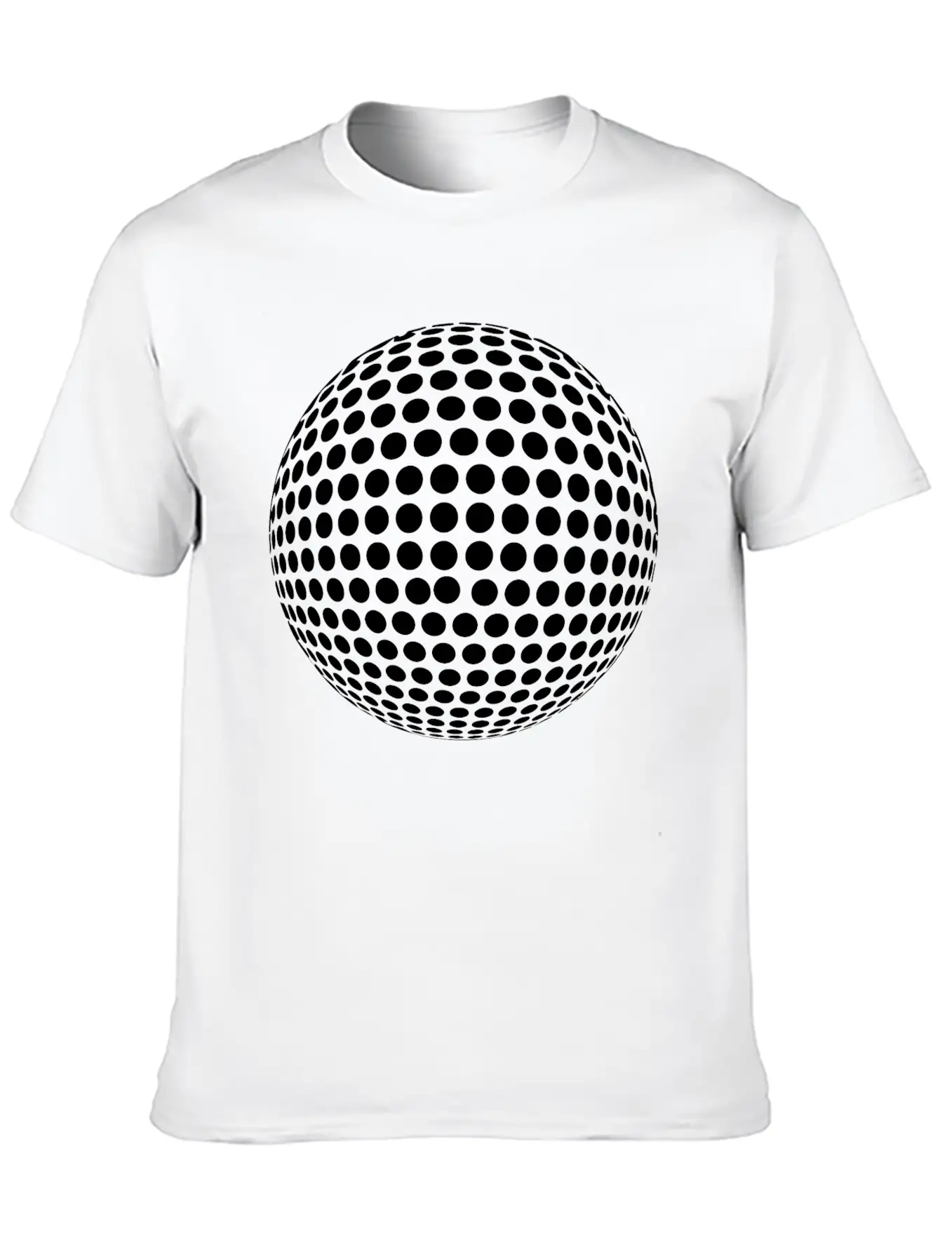Sphere With Geometric Points In Formation Unisex Casual T-Shirt – Clean Design For Daily Comfort