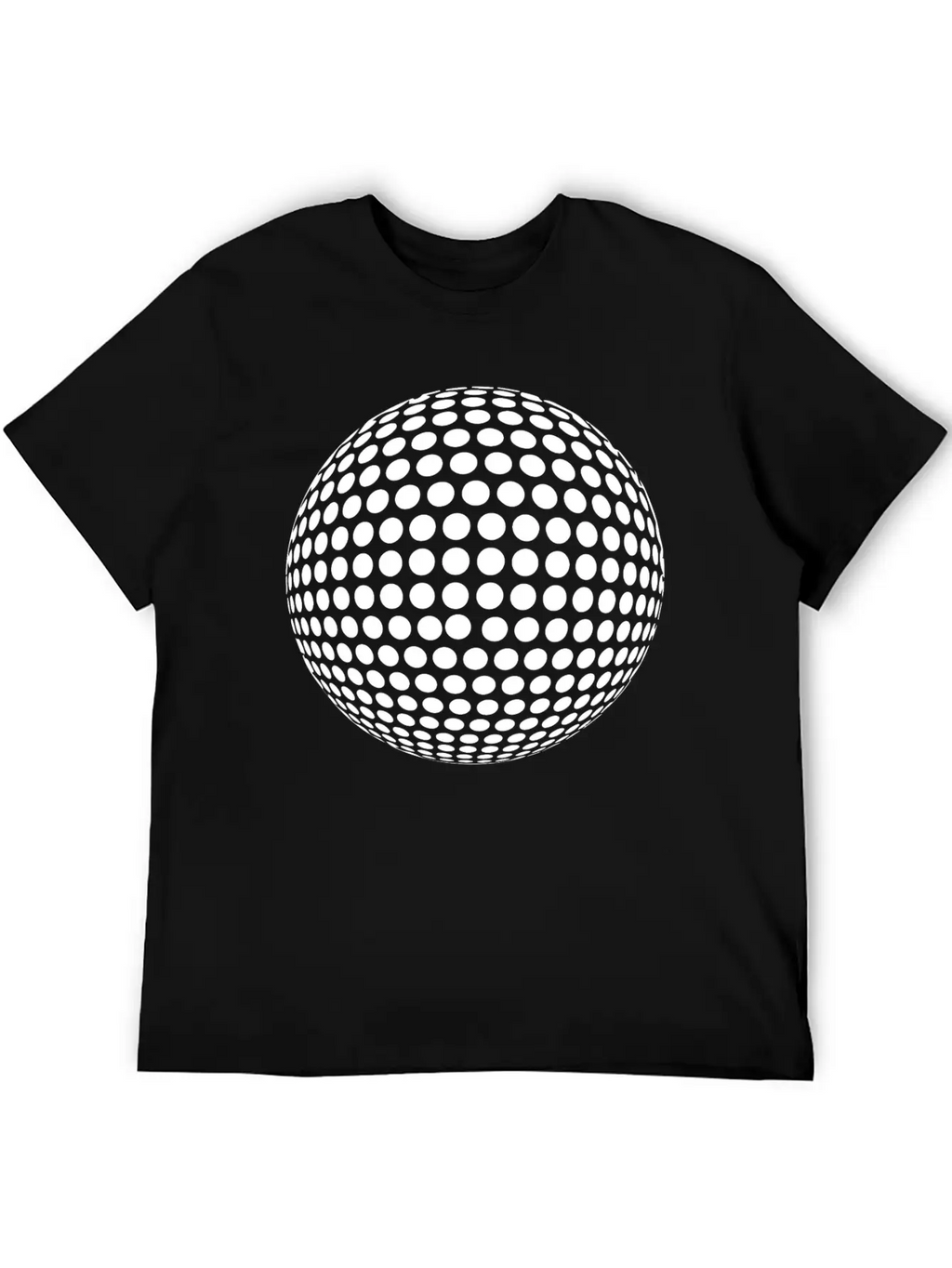 Sphere With Geometric Points In Formation Unisex Casual T-Shirt – Clean Design For Daily Comfort