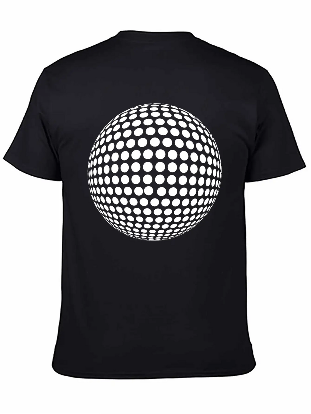 Sphere With Geometric Points In Formation Unisex Casual T-Shirt – Clean Design For Daily Comfort