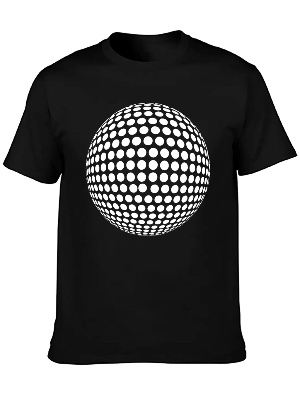 Sphere With Geometric Points In Formation Unisex Casual T-Shirt – Clean Design For Daily Comfort
