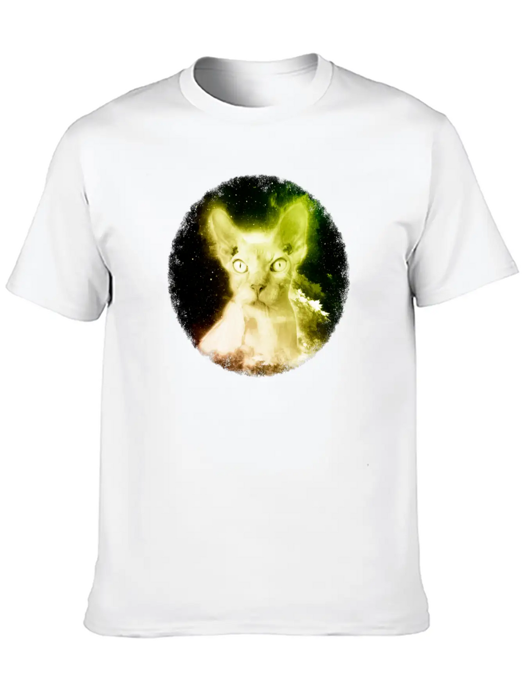 Sphynx Cat Shirt Nebula Hairless Cat Space T Shirt Unisex Casual T-Shirt – Clean Design For Daily Comfort