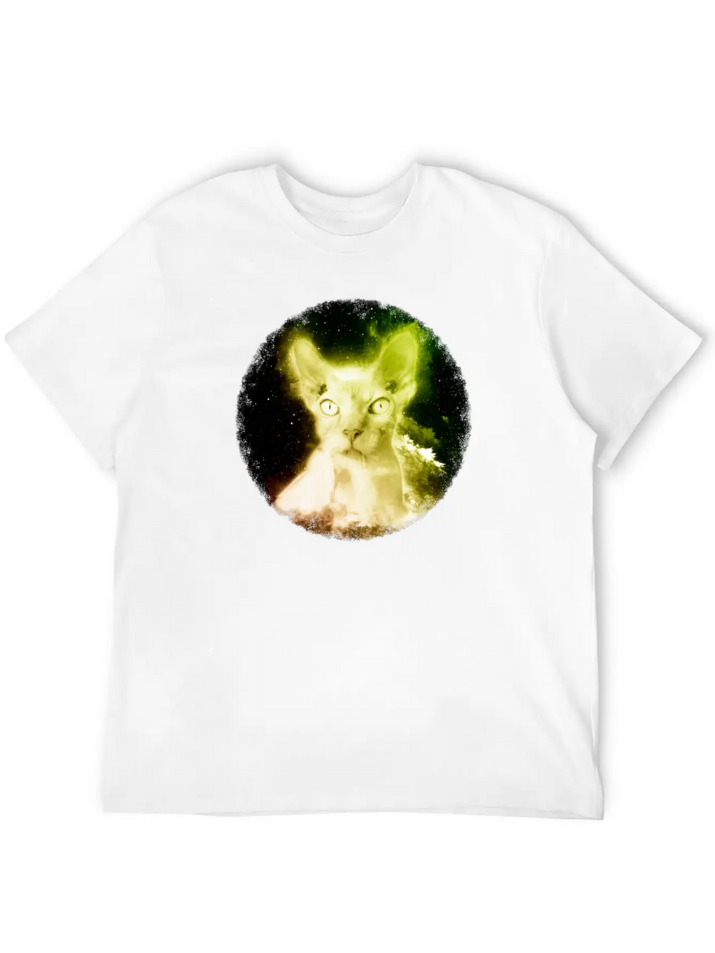 Sphynx Cat Shirt Nebula Hairless Cat Space T Shirt Unisex Casual T-Shirt – Clean Design For Daily Comfort