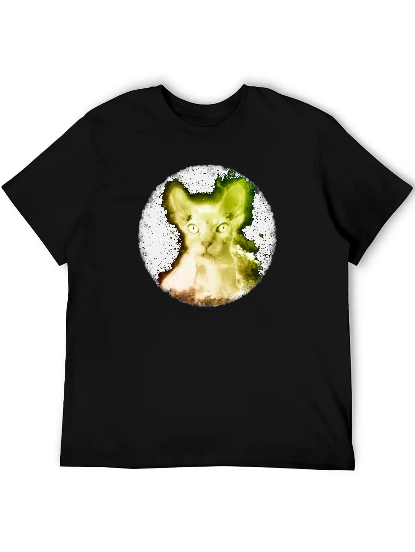 Sphynx Cat Shirt Nebula Hairless Cat Space T Shirt Unisex Casual T-Shirt – Clean Design For Daily Comfort