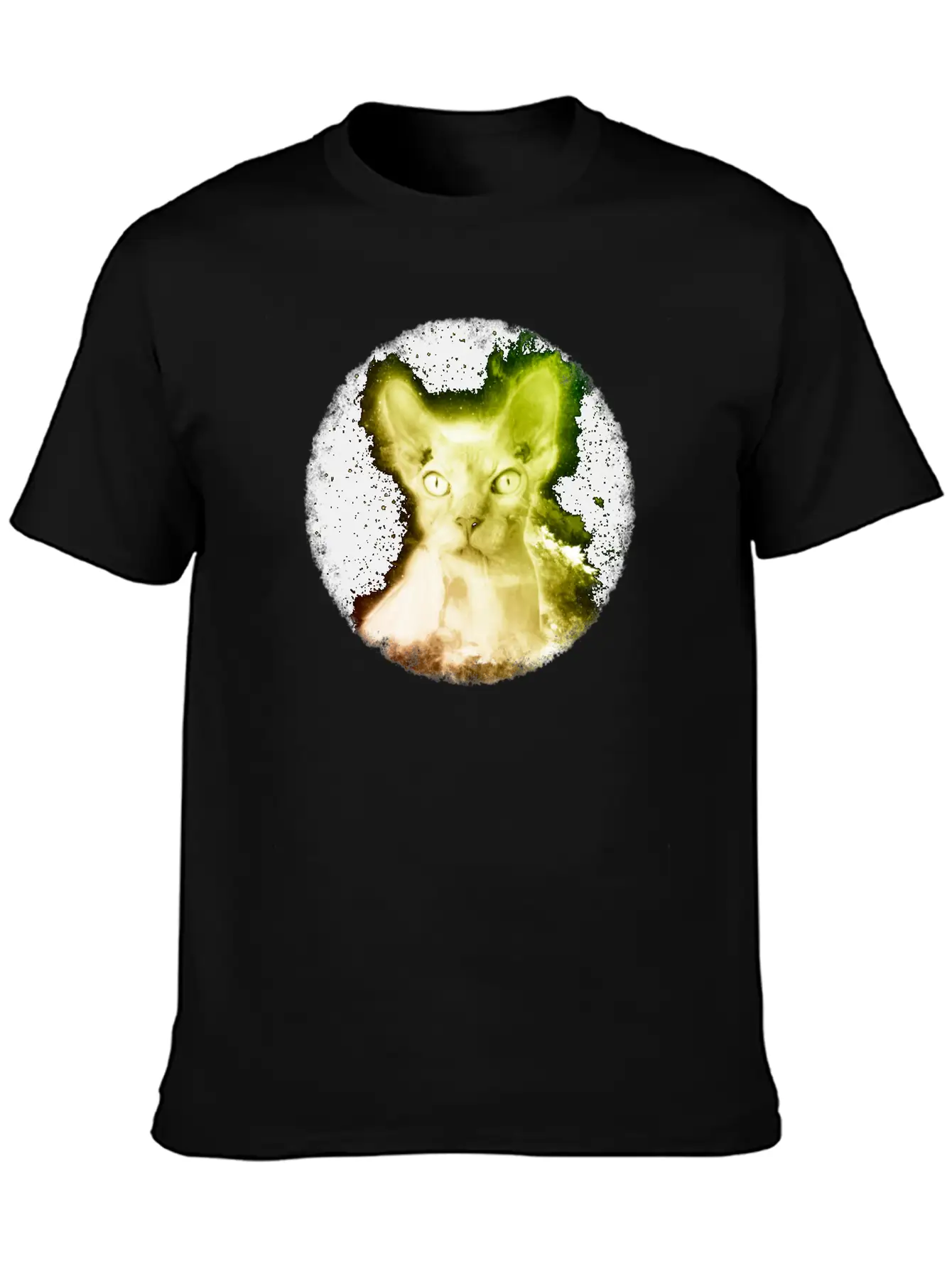 Sphynx Cat Shirt Nebula Hairless Cat Space T Shirt Unisex Casual T-Shirt – Clean Design For Daily Comfort