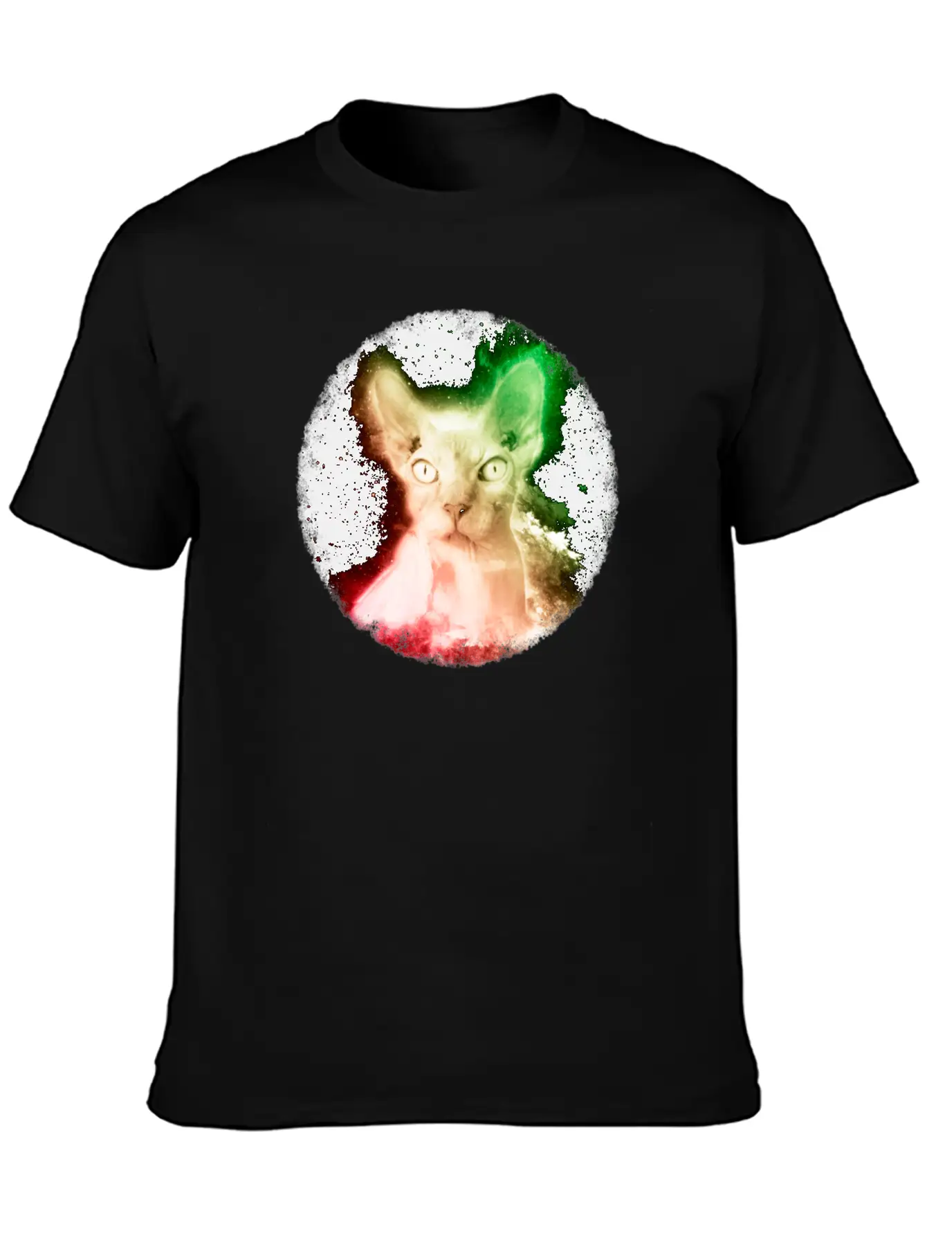 Sphynx Cat Shirt Vintage Hairless Cat Space T Shirt Stylish Everyday T-Shirt – Unisex Basic Cotton Tee